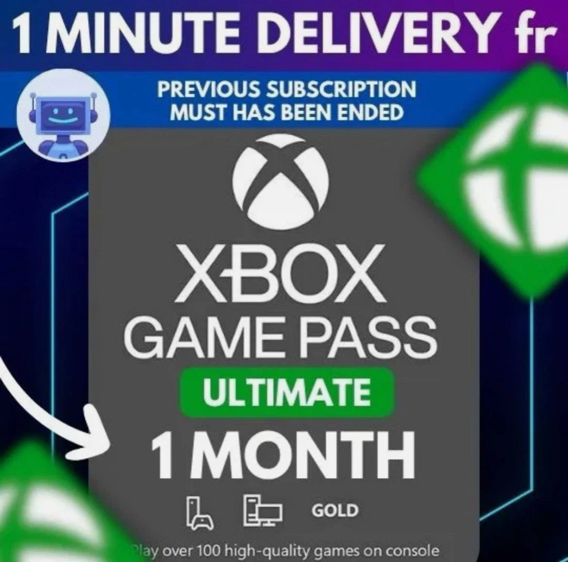 Xbox Game Pass Ultimate 1 Month Live Gold Membership – US
