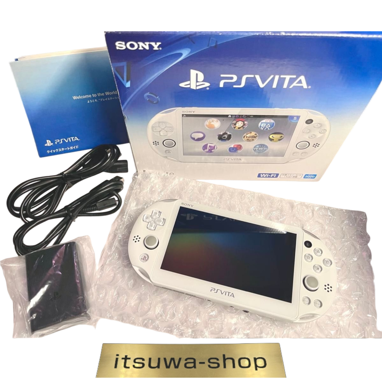 Sony PS Vita PCH-2000 ZA12 Slim White Wi-Fi Model Console Near mint