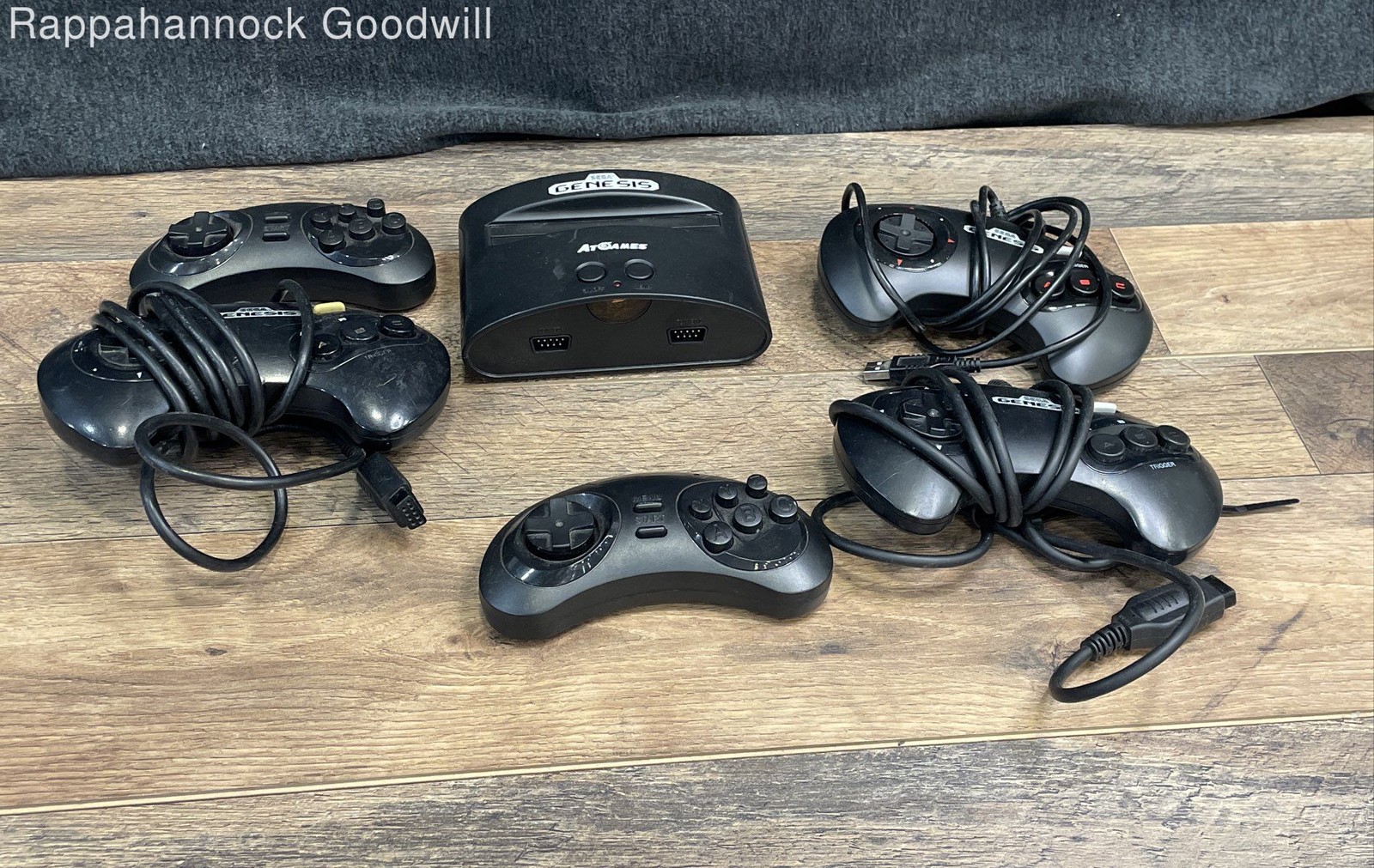 AtGames Sega Genesis Classic Game Console 5 Controllers Lot *Not Tested*