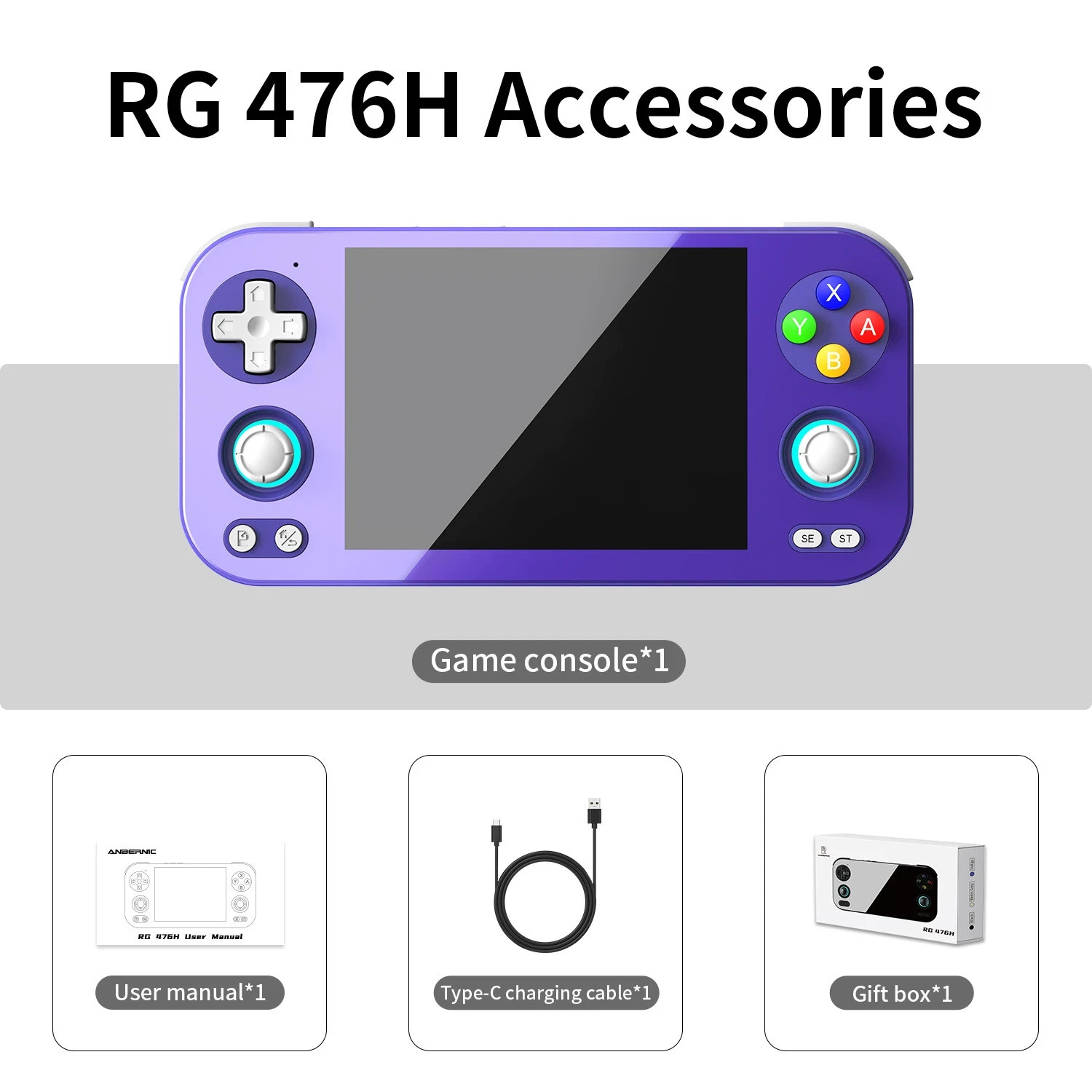 RG476H 4.7″ LTPS Multi-Touch Screen Android 13 Handheld Game Console