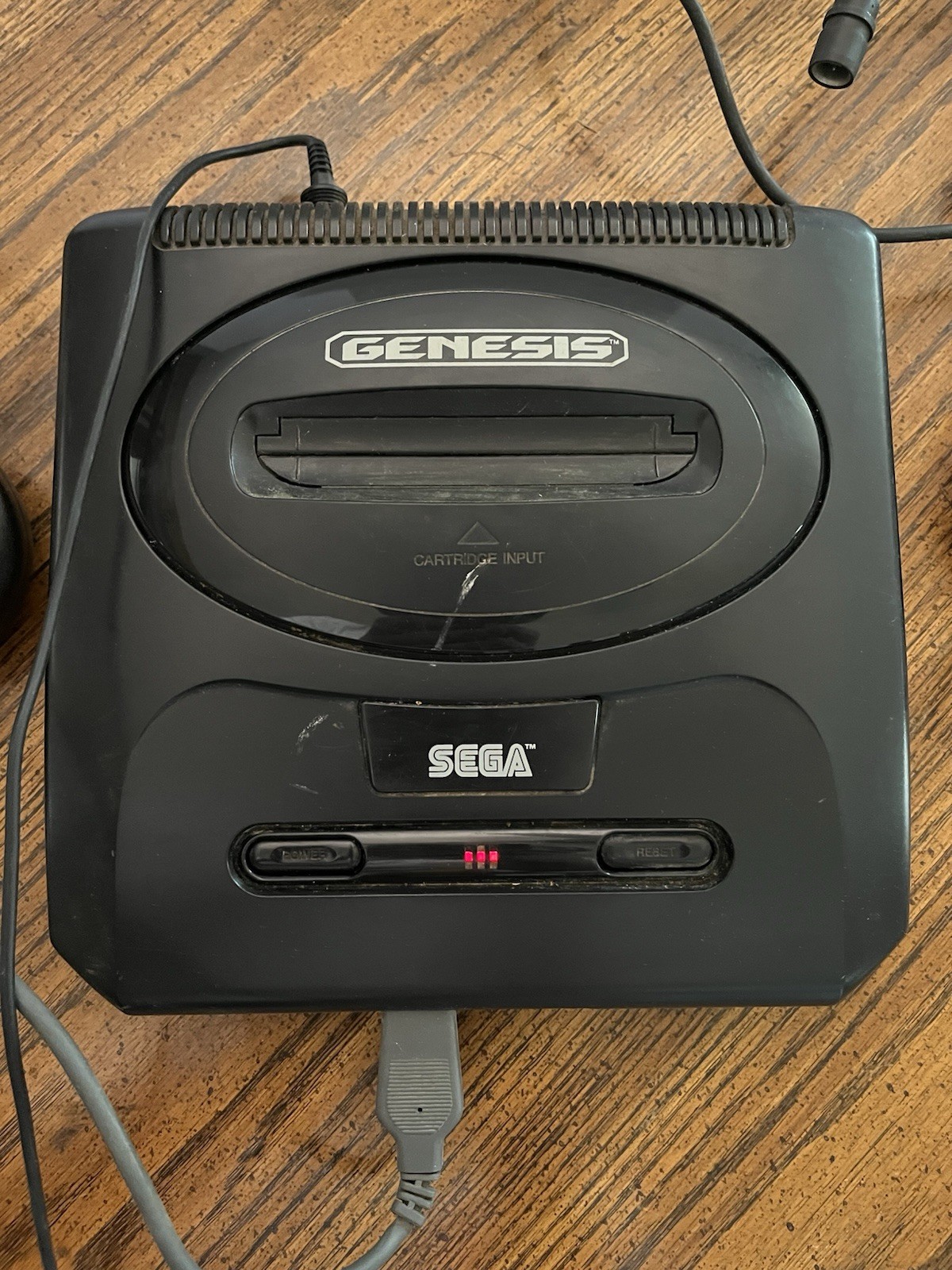 Original Sega Genesis System Consol MK-1631 W/ Controller Cords And 1 Game