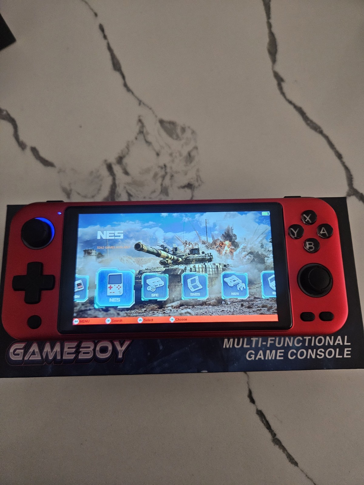 R900 Multi-Platform Handheld Game Console Red USB-C 15,000 games