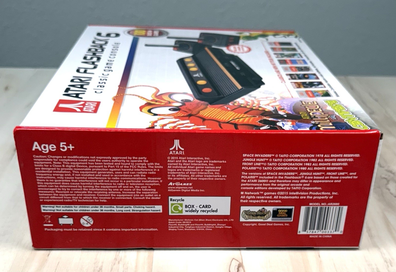 ATARI Flashback 6 Classic GAME CONSOLE w/ 100 Built-in Games 2 Controllers WORKS
