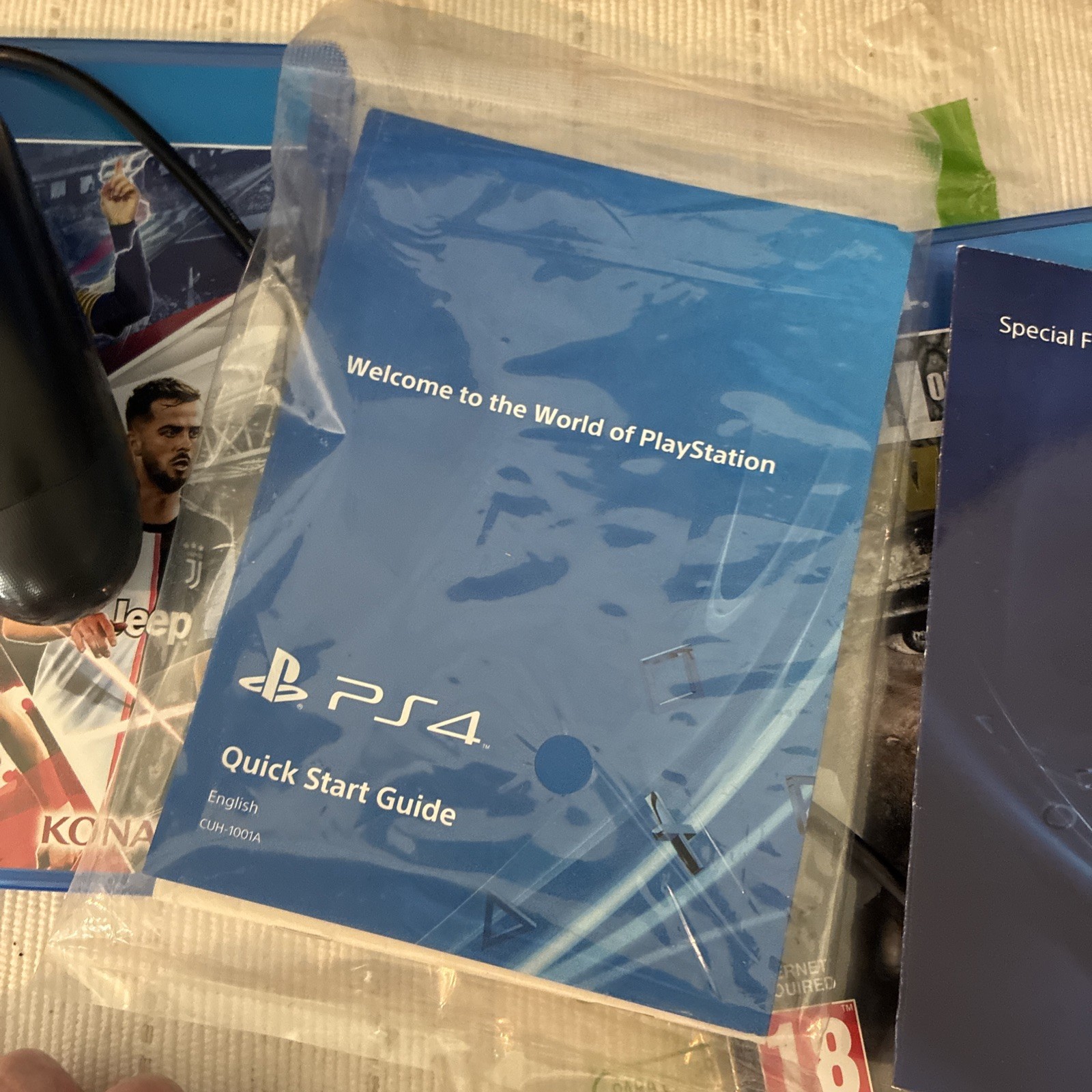 Sony PlayStation 4 500GB Console Bundle in Original Box w/ 2 Controllers & 4 Gam