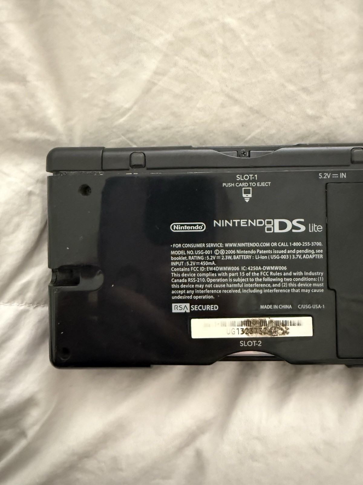Nintendo DS Lite Handheld System – Onyx Black