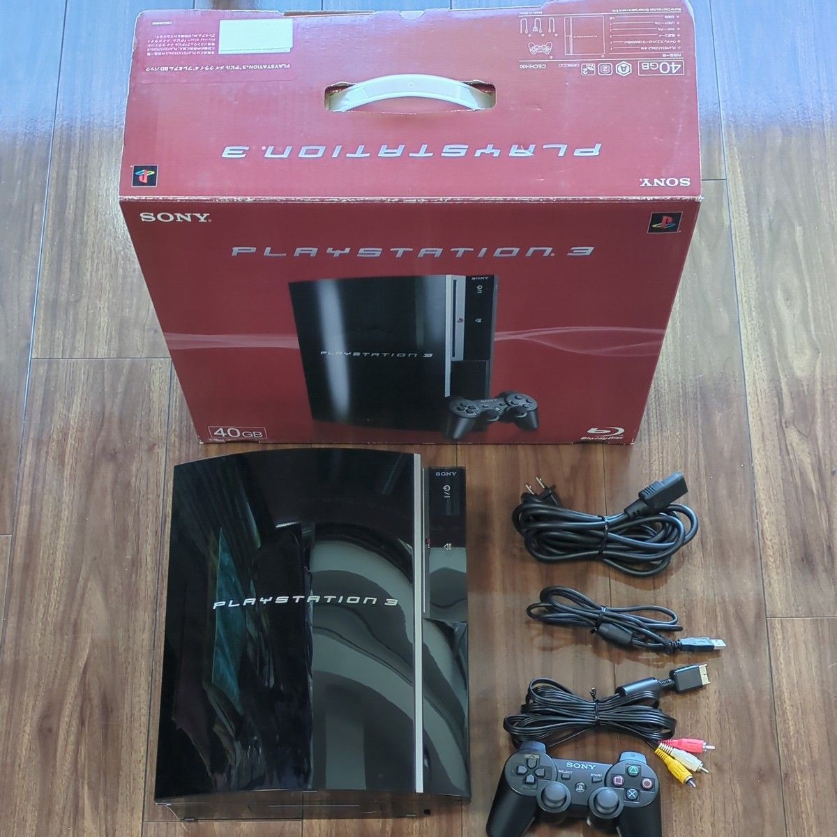 Sony PlayStation 3 PS3 Fat Console CECHH00 40GB Charcoal Black Japan Tested
