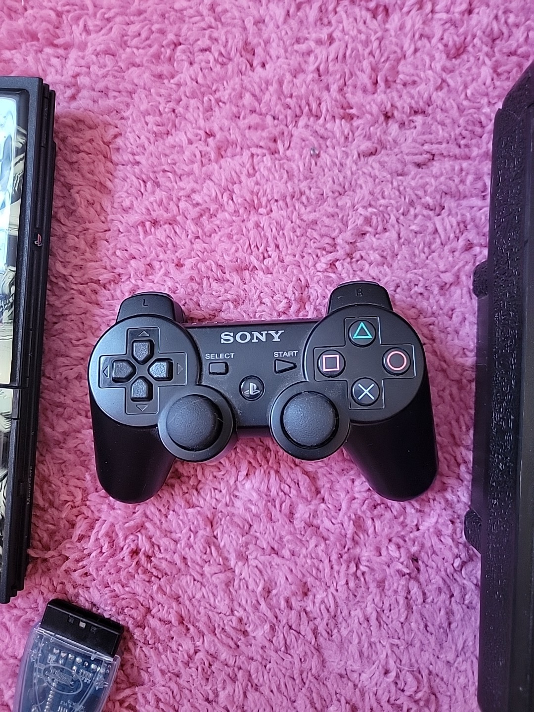 Sony PlayStation 2 Console Slim. Skull skin Color with all attachments Works..