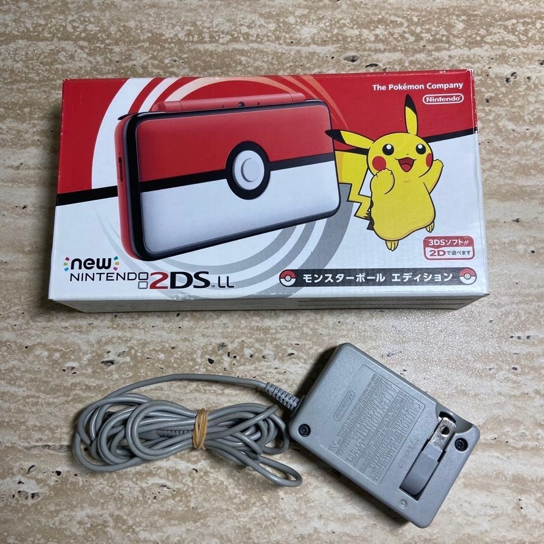Nintendo New 2DS LL Pokemon Poke Ball Edition Console Complete Tested JP 6471