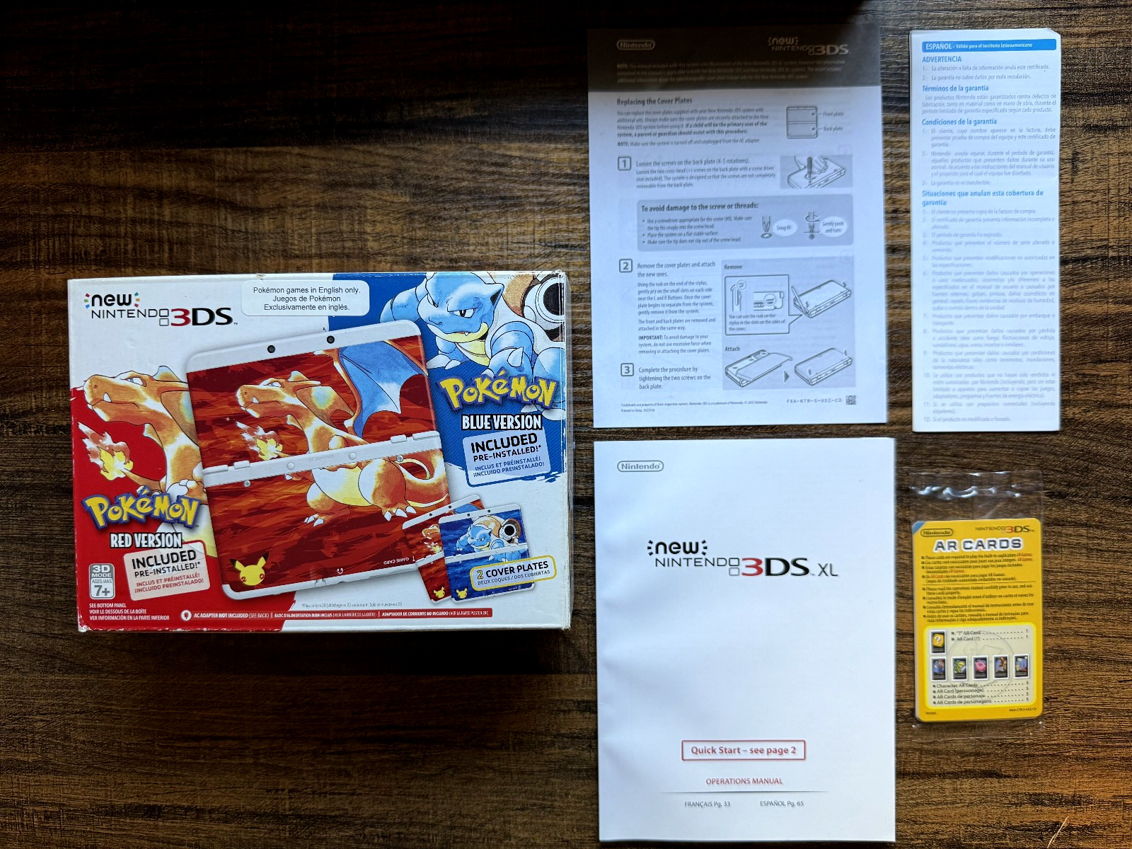 Nintendo New 3DS Pokemon 20th Anniversary (Box & inserts only)
