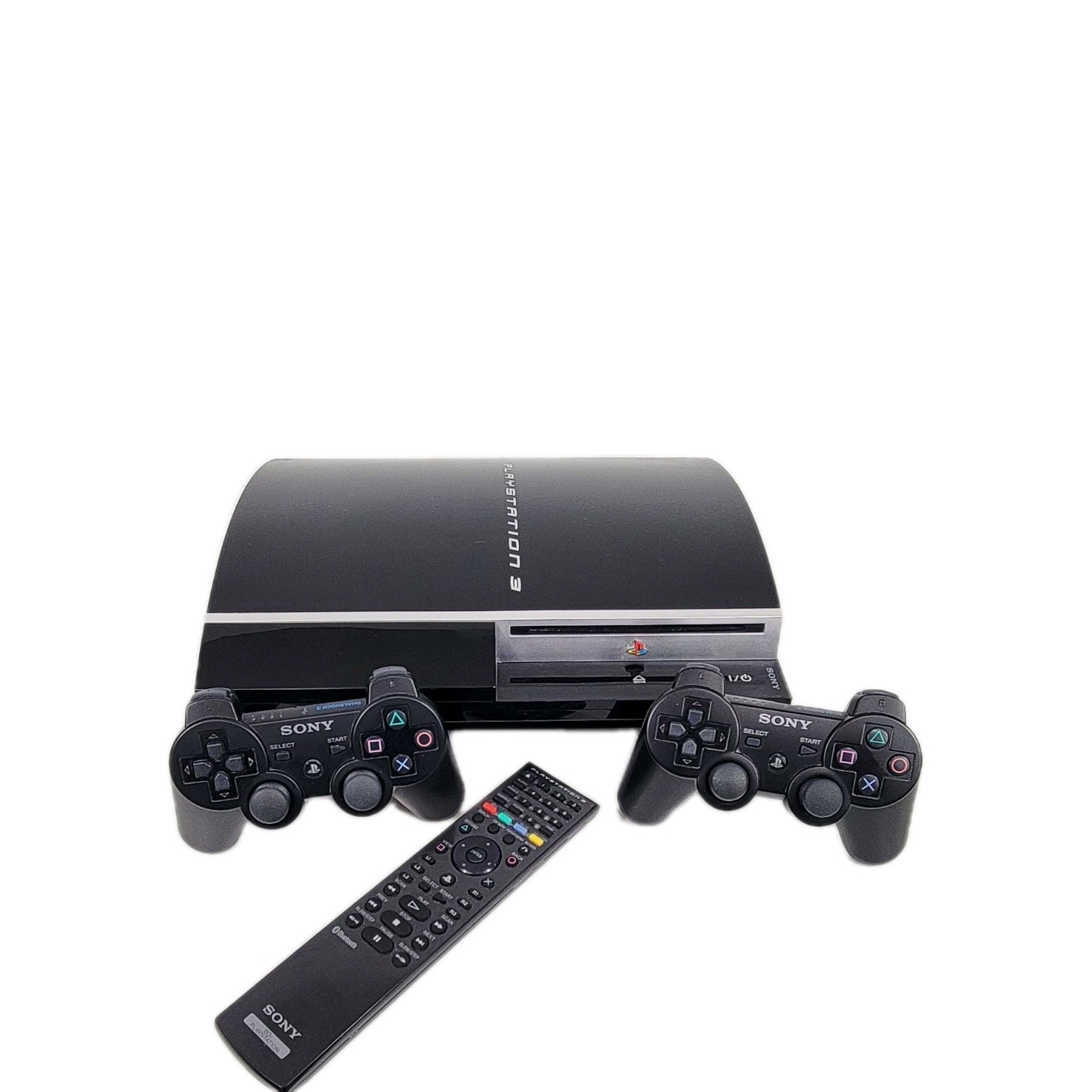 Sony PS3 Playstation 3 Video Game Console 2 Remotes & Remote Control Included