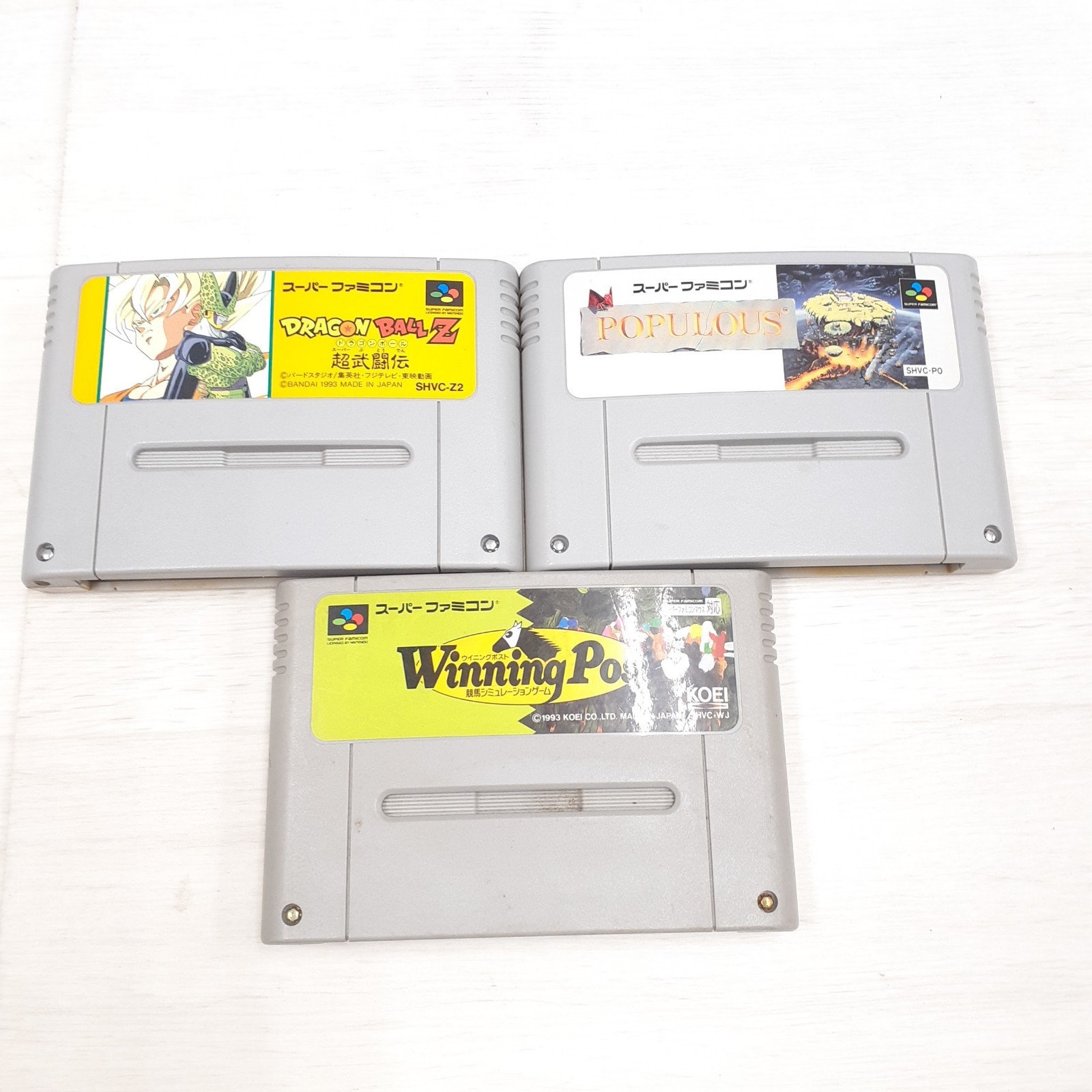 Nintendo Japanese Super Famicom Console in box with 6 games CIB SNES SHVC-001