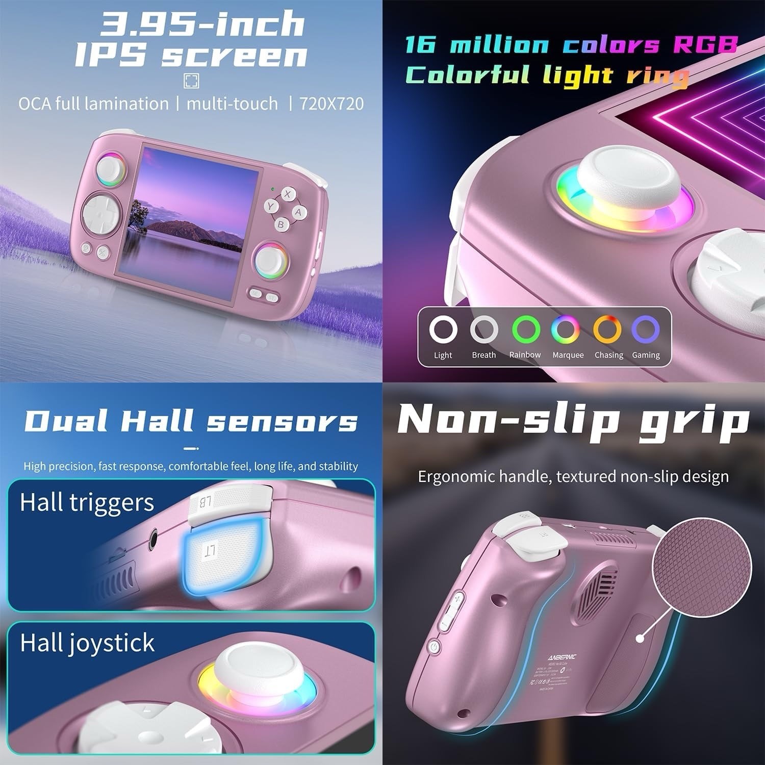 Retro Game Console No Games Handheld Game Console Multi-Touch Screen Android 13