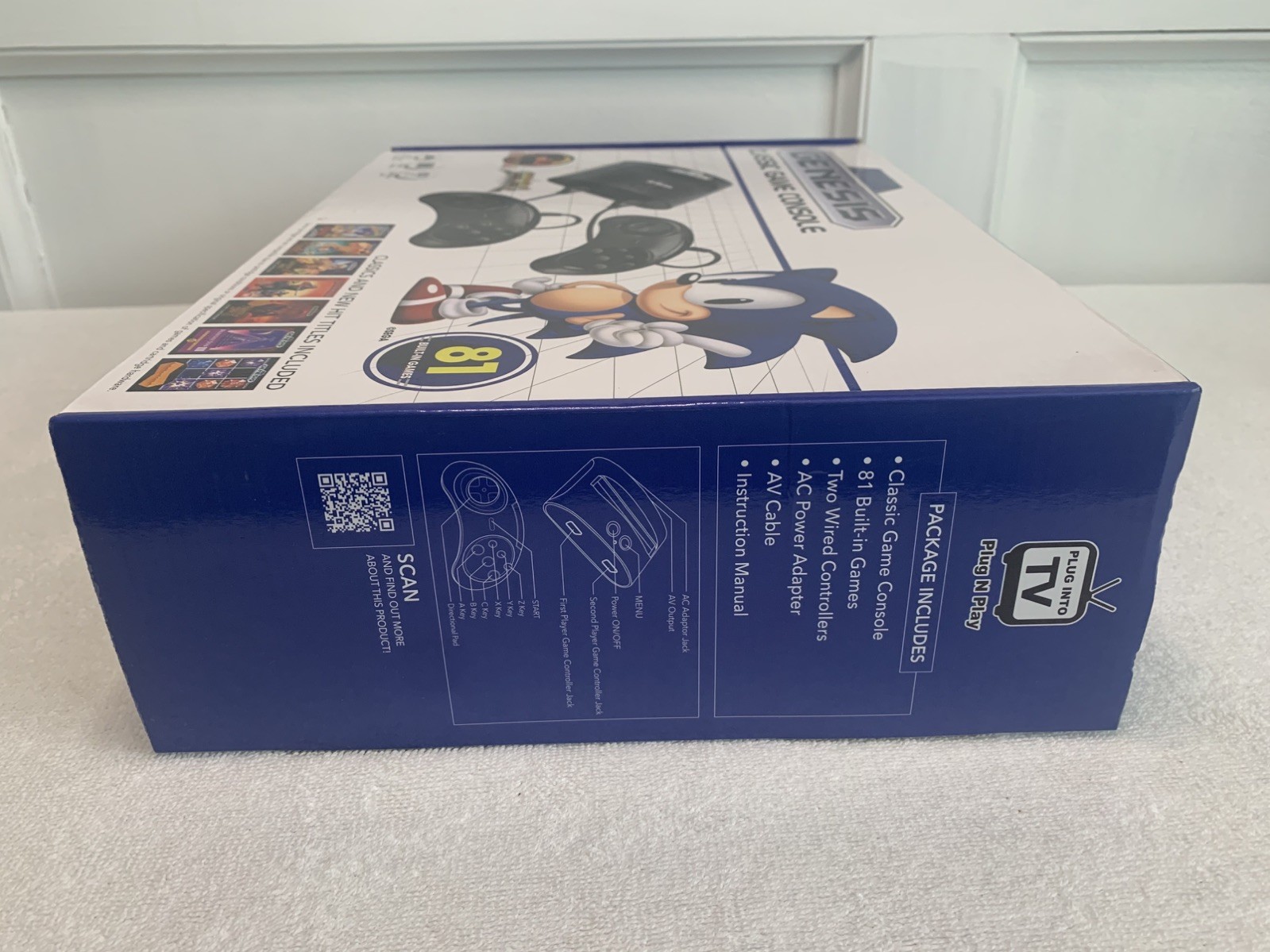 SEGA Genesis Classic Game Console with 81 Preloaded Games – Brand New