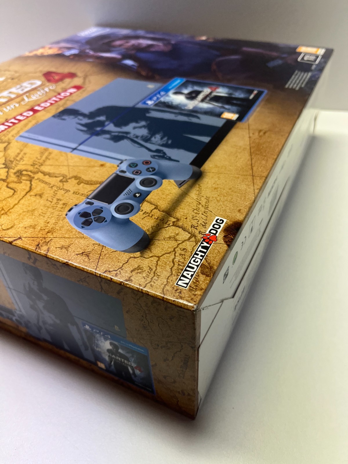 PS4 CONSOLE 1TB LIMITED EDITION UNCHARTED 4 BLUE LIMITED NEW FACTORY SEALED 2019