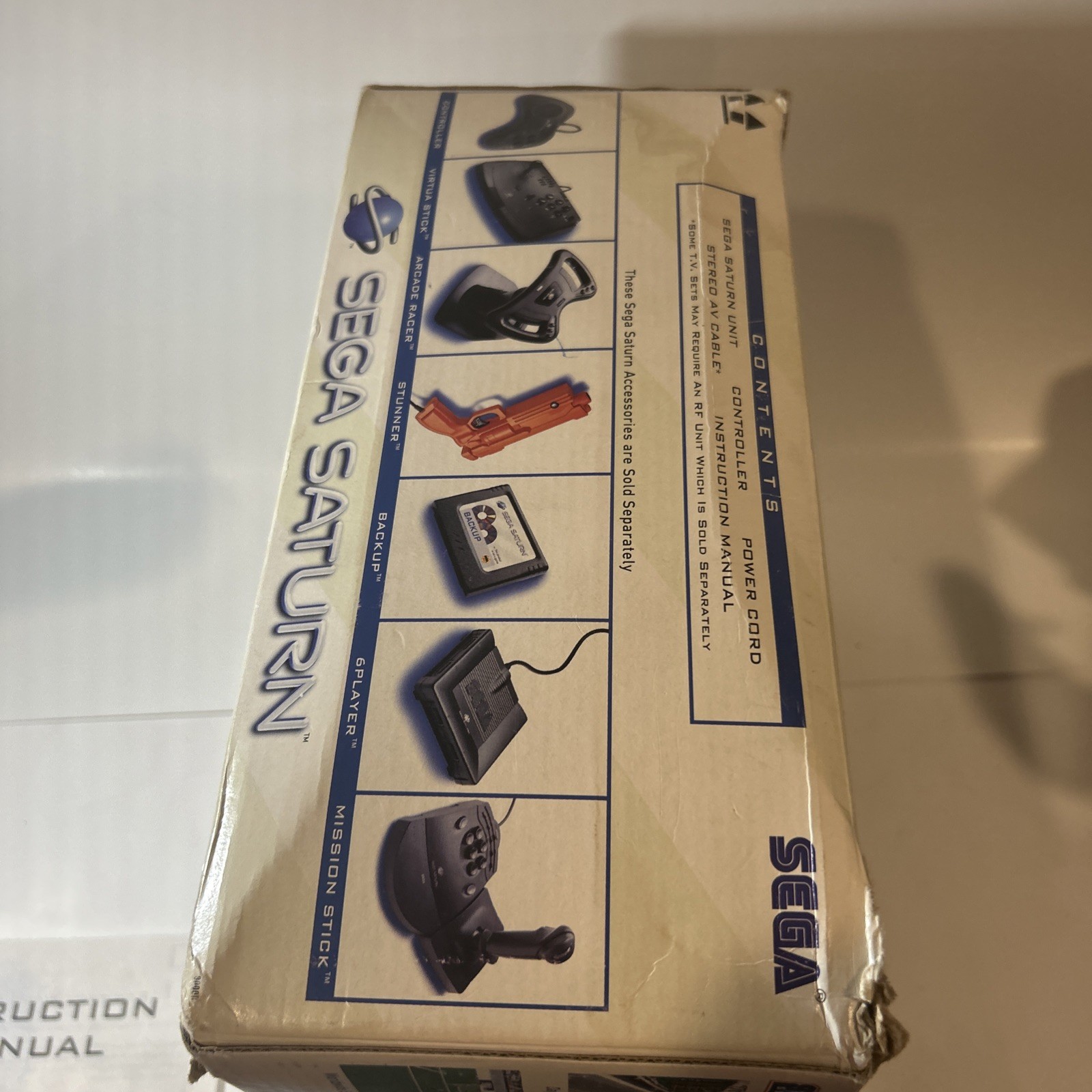 SEGA Saturn Console w/Box Tested Working System W/ Controller! See Pics