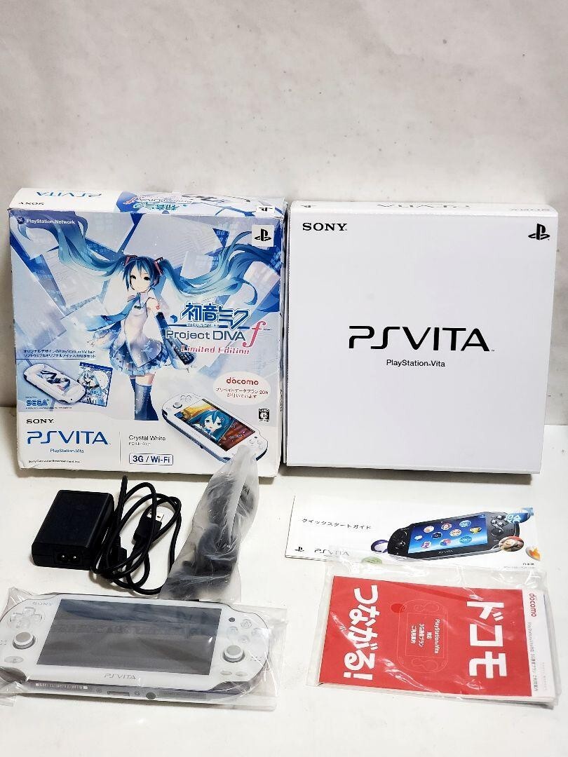 Sony PS Playstation Vita Hatsune Miku Limited Edition PCHJ 10002 w/2Games,Memory