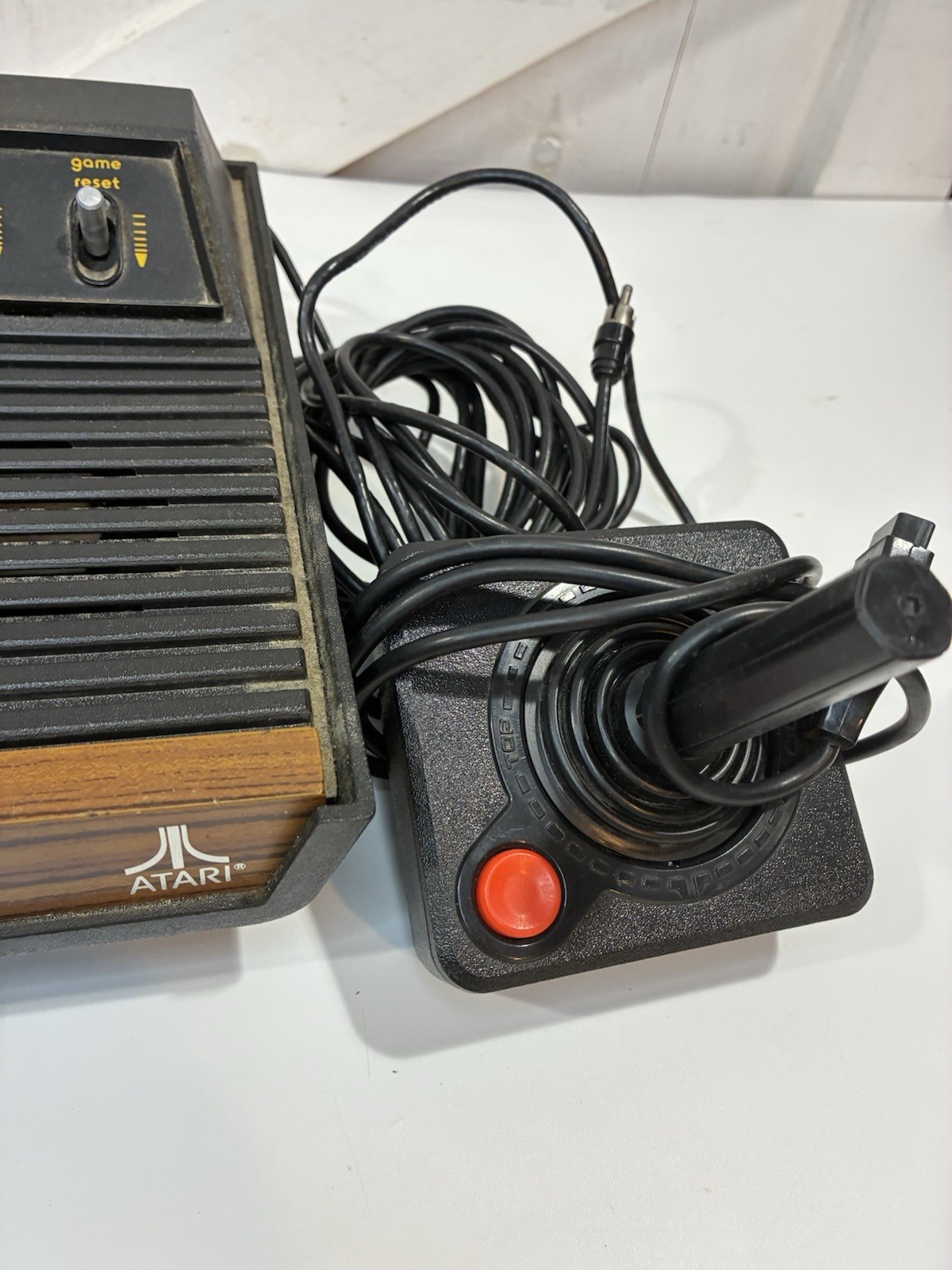 Atari 2600 6 Switch Video System,Space Invaders Game.1 Controller No Power Cord