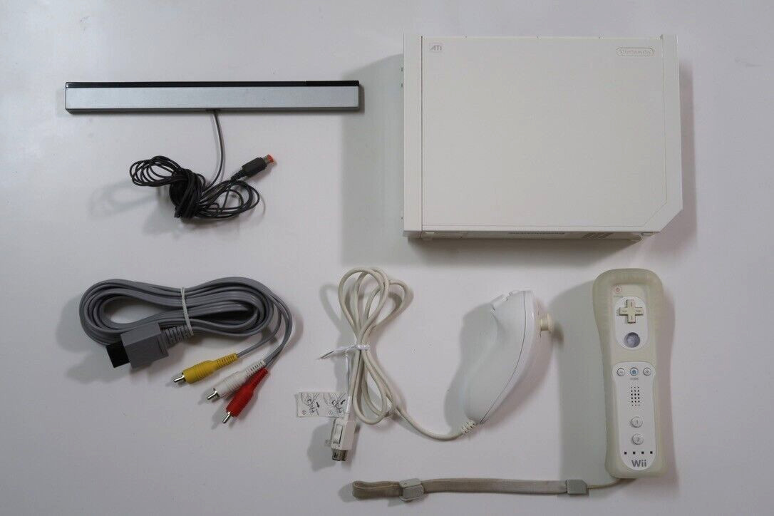 Nintendo Wii　White console SET & My first Wii　NTSC-J　Japanese　tested［A-1］