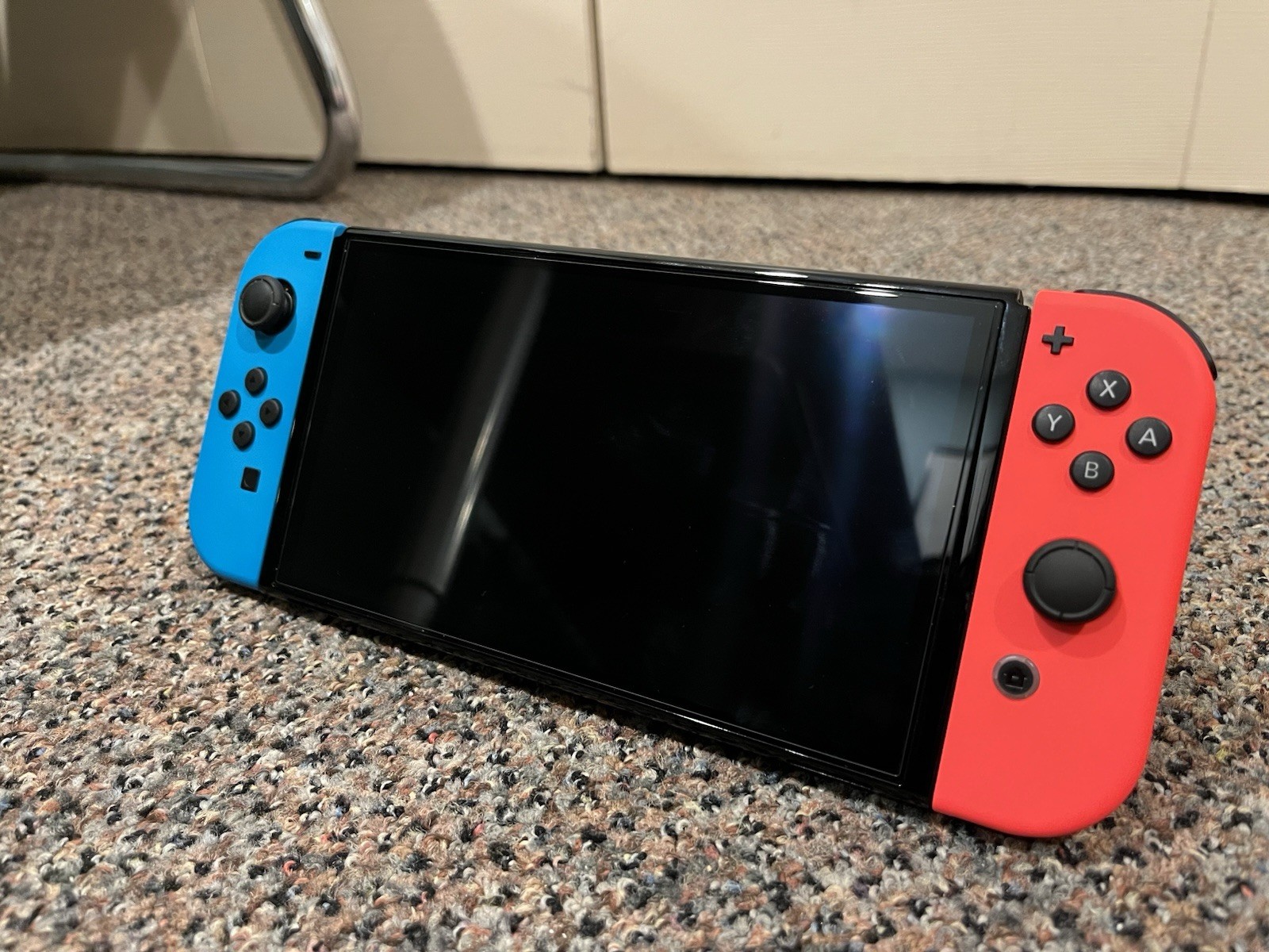 Nintendo Switch OLED Red/Blue Console Bundle Dock Charger, 1 TB MicroSD Card