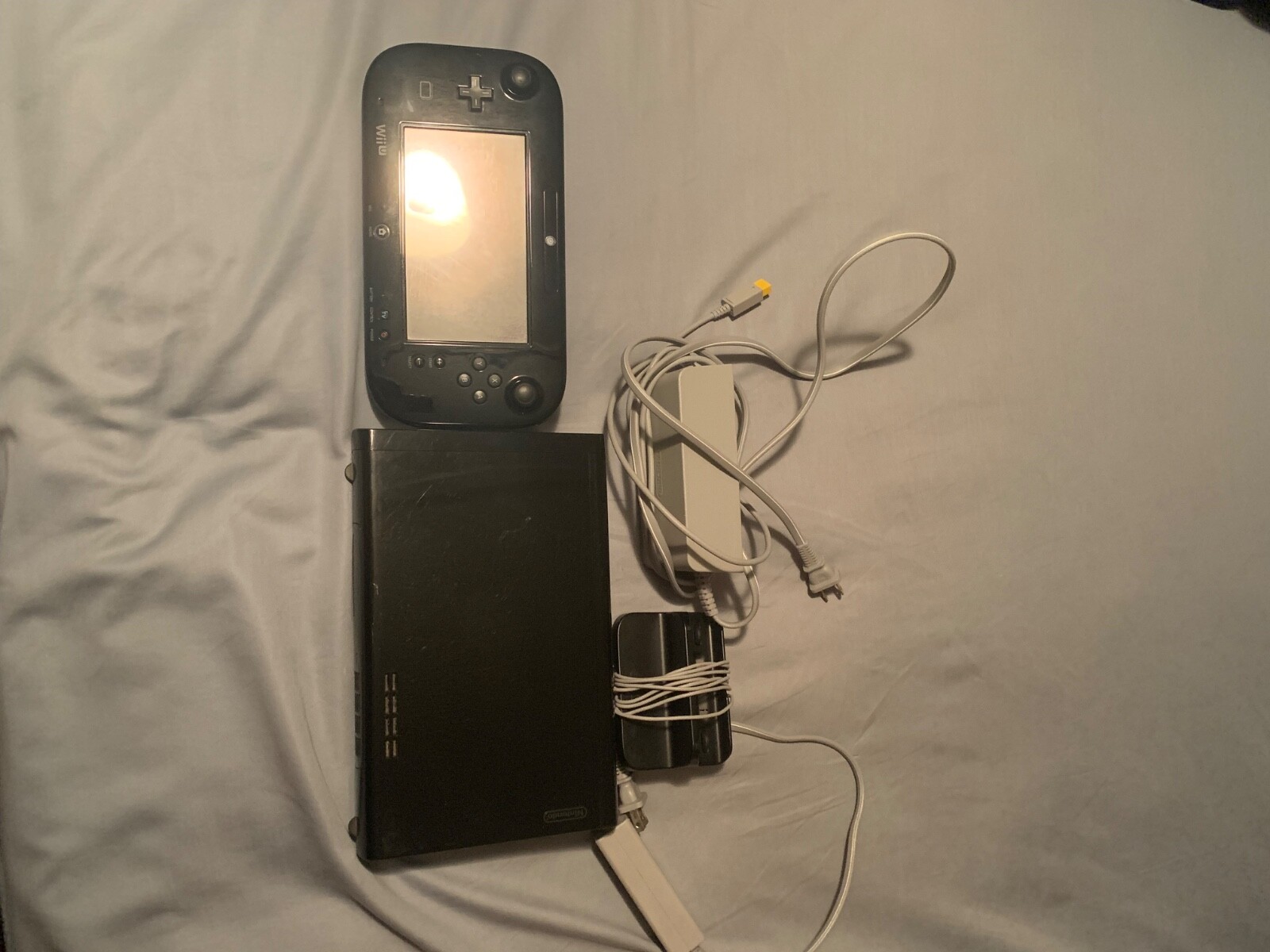 Nintendo Wii U Black 32GB Console (Tested) (WORKS) (ALL PARTS & CABLES)