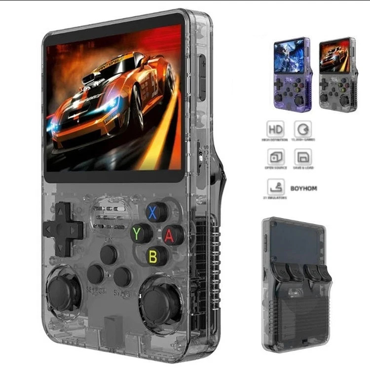 128GB, R36S Retro Handheld Video Game Console 20000 Games 3.5 Inch IPS Scree