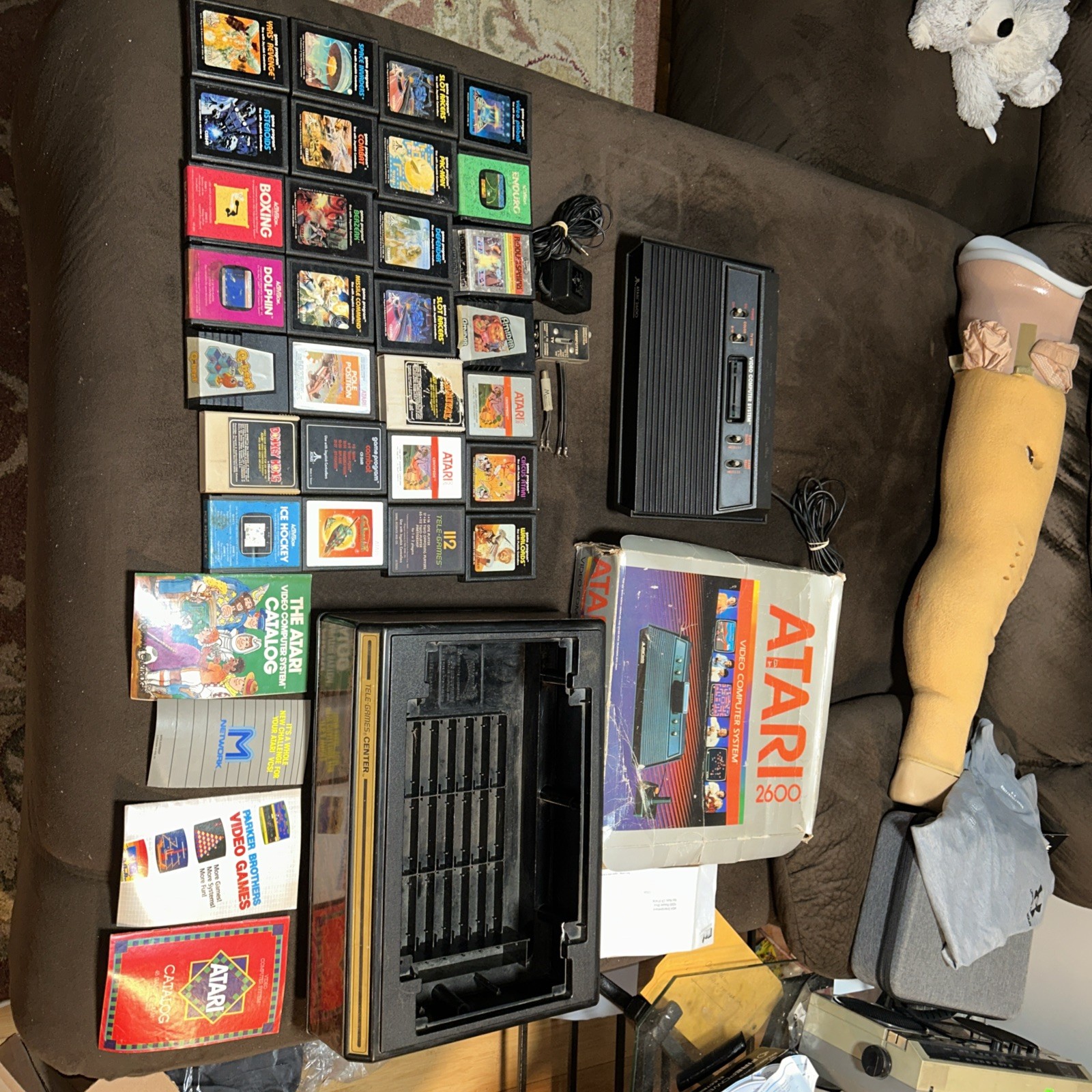 ATARI 2600 Complete Boxed System w/ Original Packaging + 28 Picture Label Games!