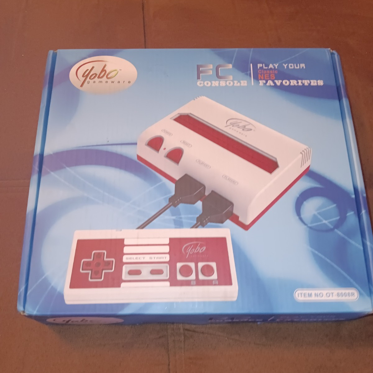 Yobo FC Console NES Compatible Red/White – Complete In Box – MINT Untested