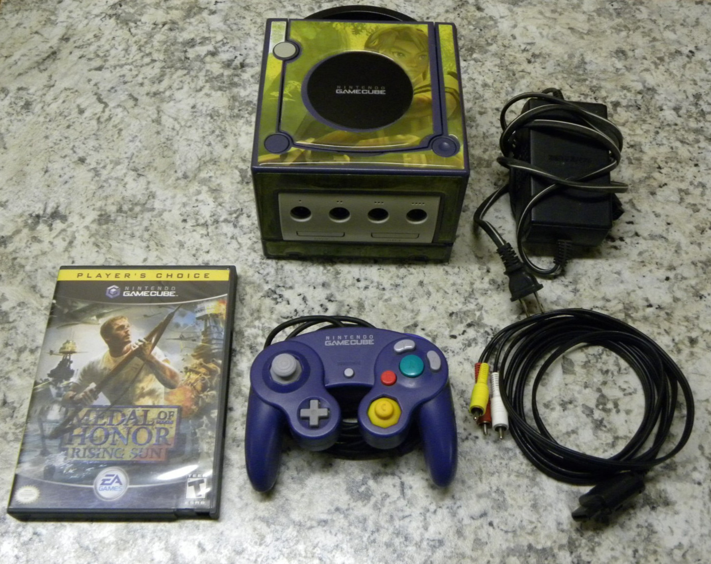 Nintendo GameCube Console – Purple (Indigo) w/ Zelda Skin TESTED & WORKING
