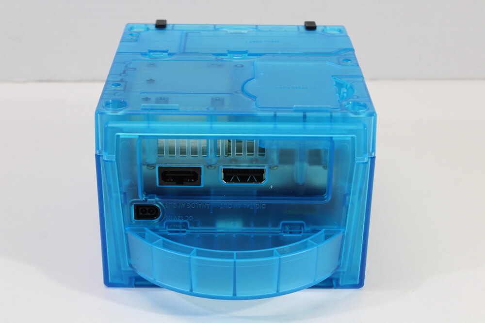 Nintendo Gamecube Console Clear Transparent Sky Ice Blue AC AV NTSC-U/C DOL-001