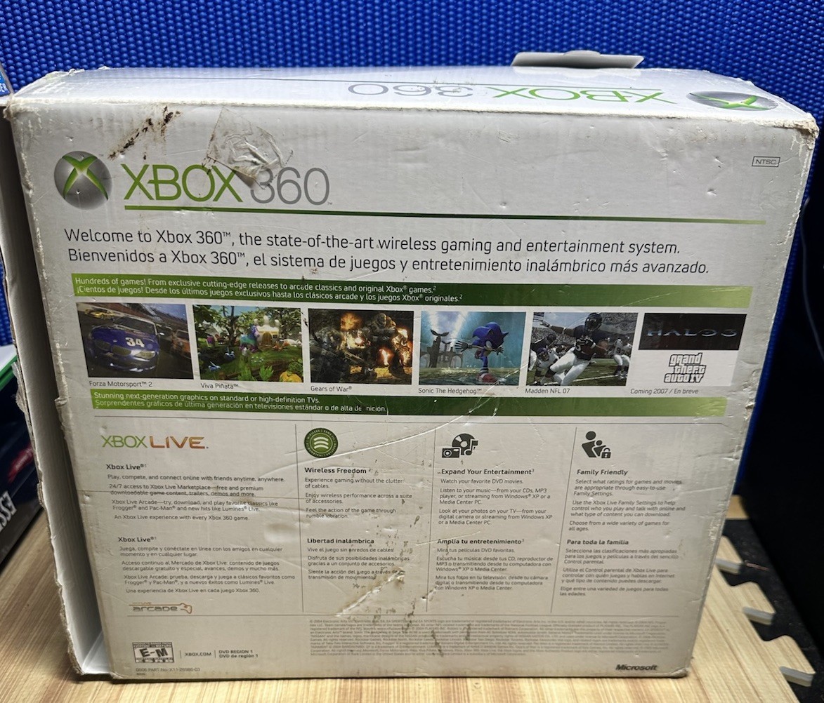 Microsoft Xbox 360 live Console Only – For parts or not working