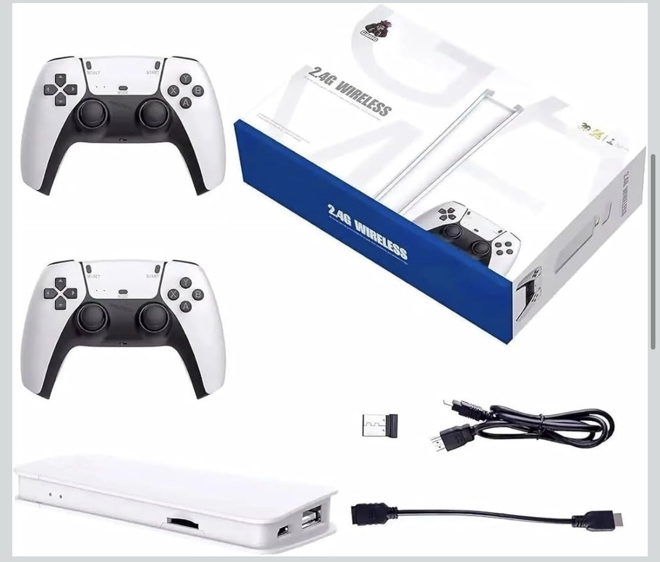 Game Stick Pro 4K UHD HDMI Microconsole Set w/ 2 Wireless Controllers 128GB