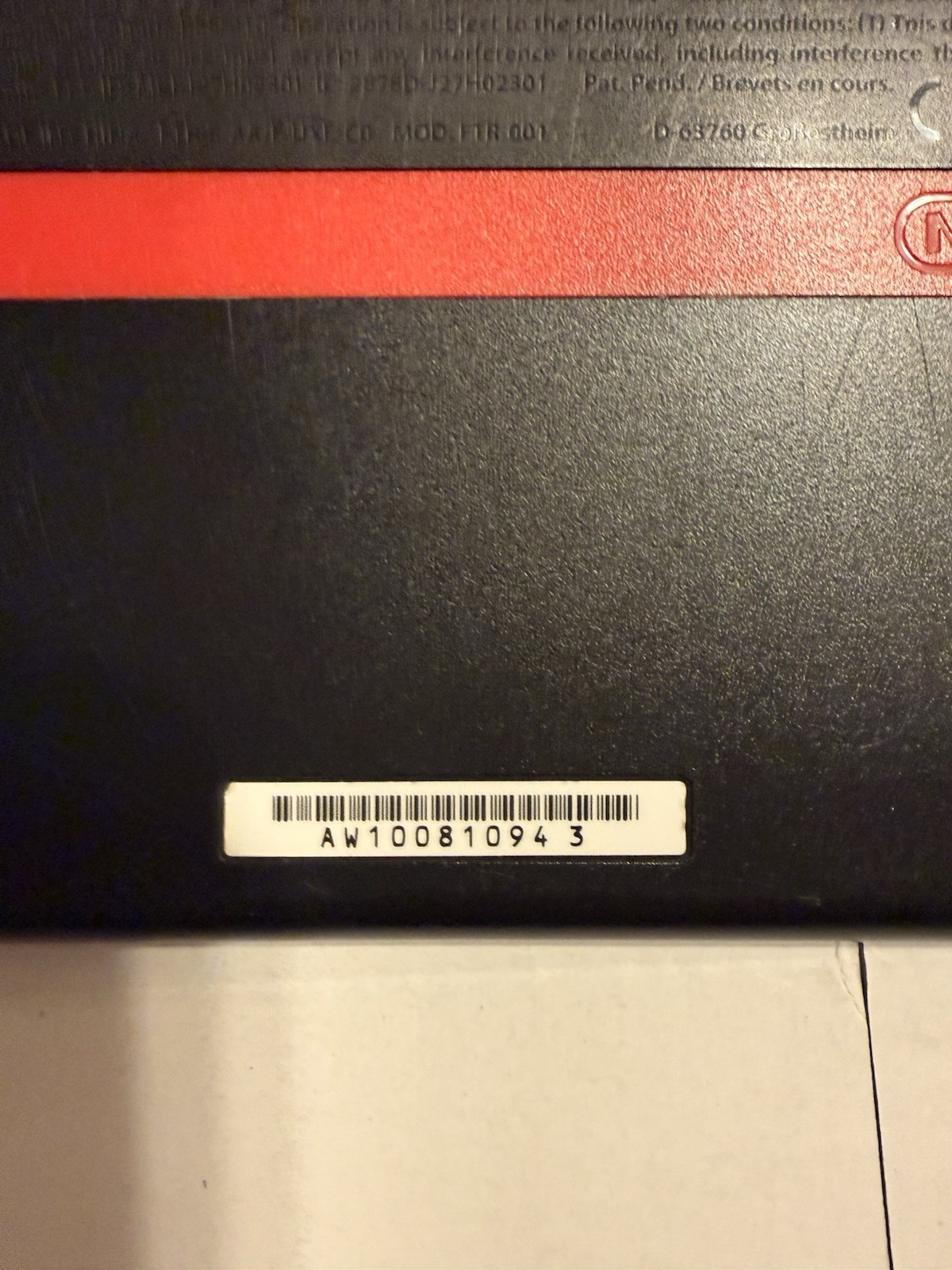 Nintendo 2DS Black/Red Handheld Console 4GB PAL w/ Red Zipper Case no stylus or