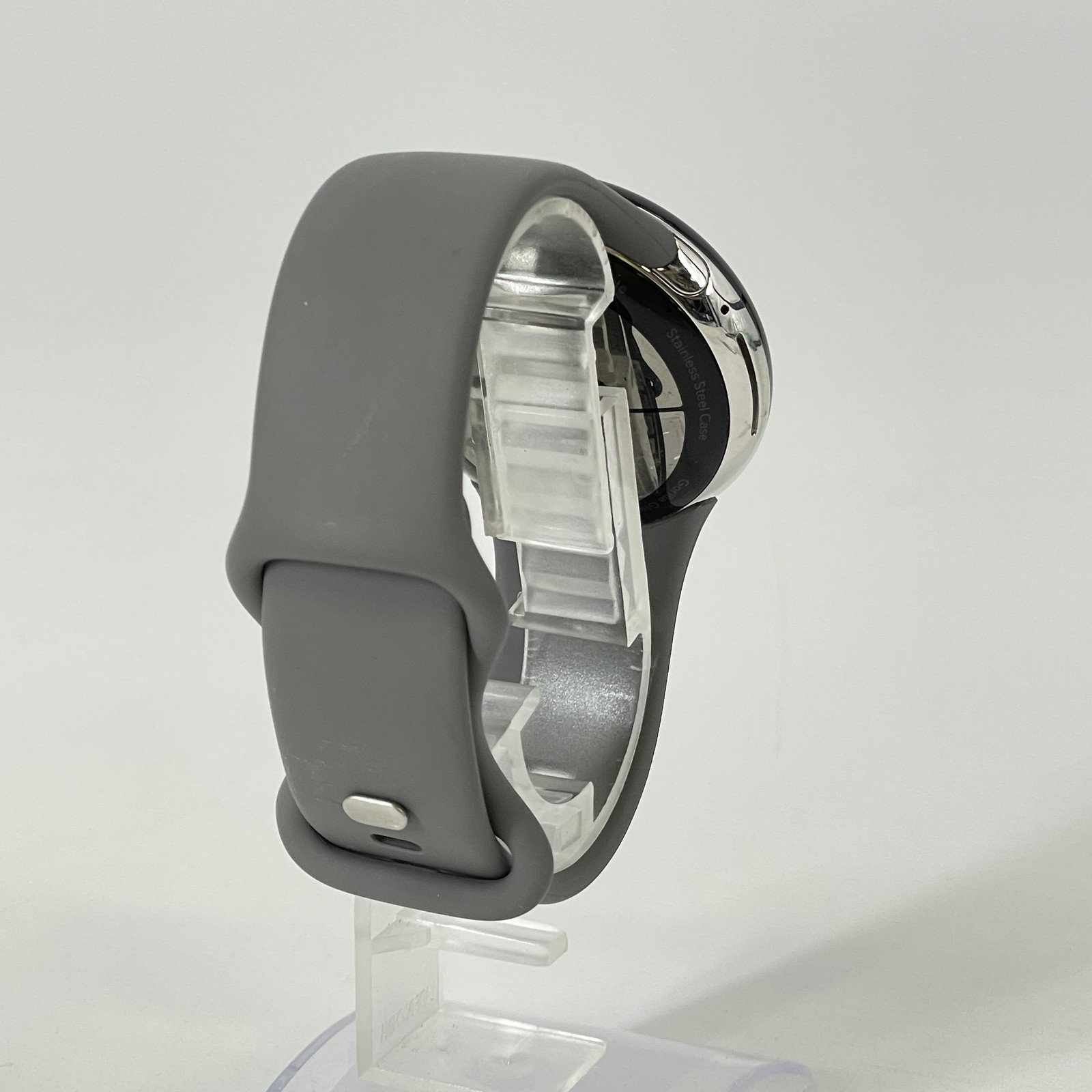 Google Pixel Watch 1 41mm Polished Silver Case w/ Hazel Sport Band – Good