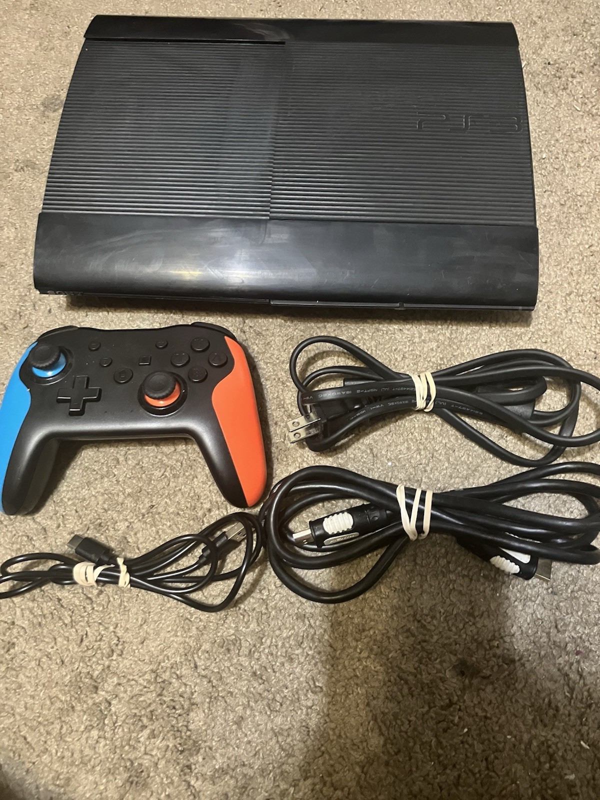 Authentic & Tested 250 GB Sony PS3 Super Slim Console With Cables, Works, Read