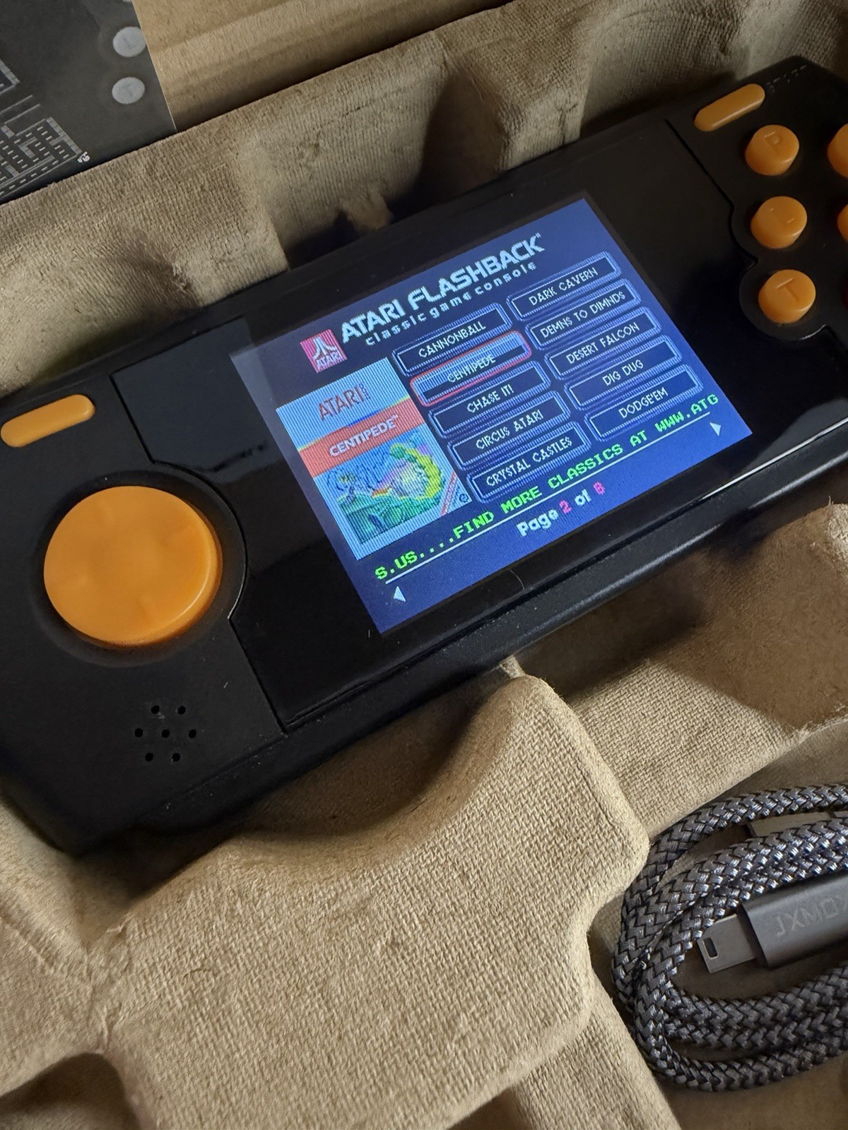 Atari Flashback Portable 60 Built-In Games Atgames Frogger Centipede