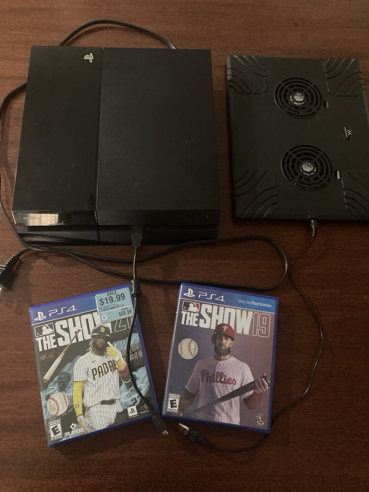 Sony PlayStation 4 Slim PS4 Console 500GB System w/2 Games And Cooler Fan