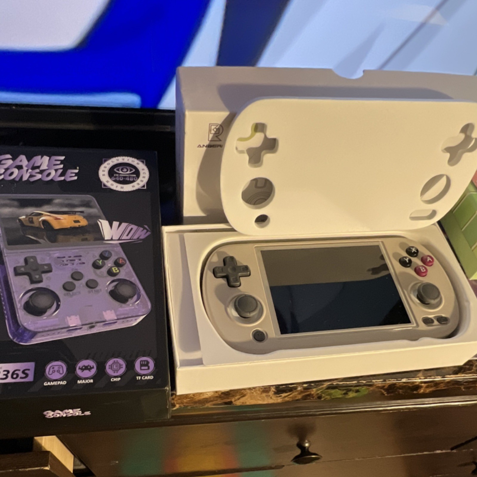 Anbernic R365 Handheld Game Console Gray Gamepad TF Card Connectivity MPN R365