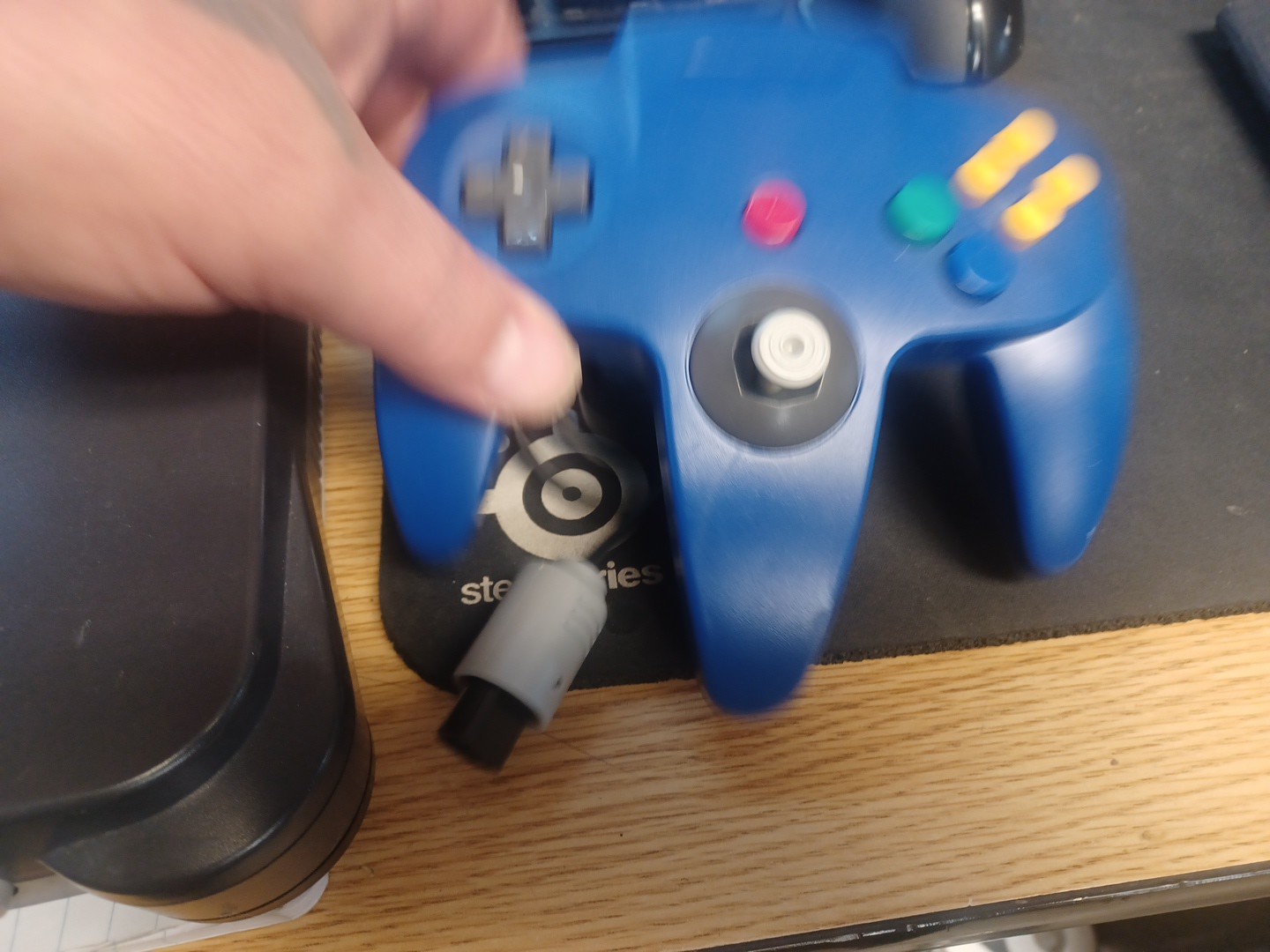 Nintendo 64 Black NUS-001(USA) Console Only-Tested-No Memory Pak-1 Controller #2