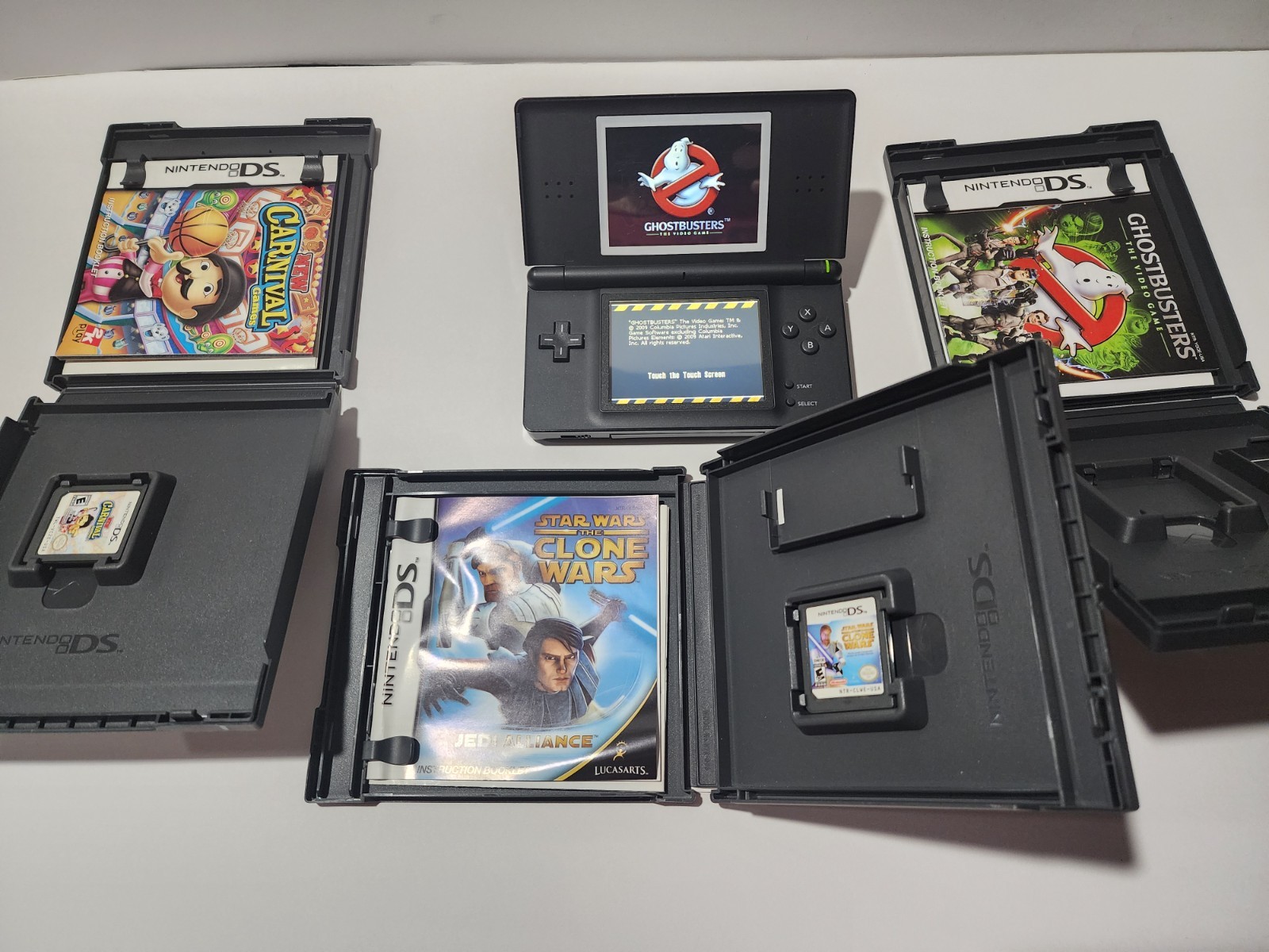 Nintendo DS Lite Handheld System – Onyx Black with 3 games