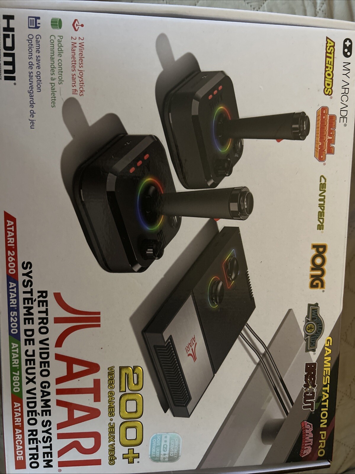 My Arcade ATARI Retro Classic Video Game System 2600/5200/7800 200 Games