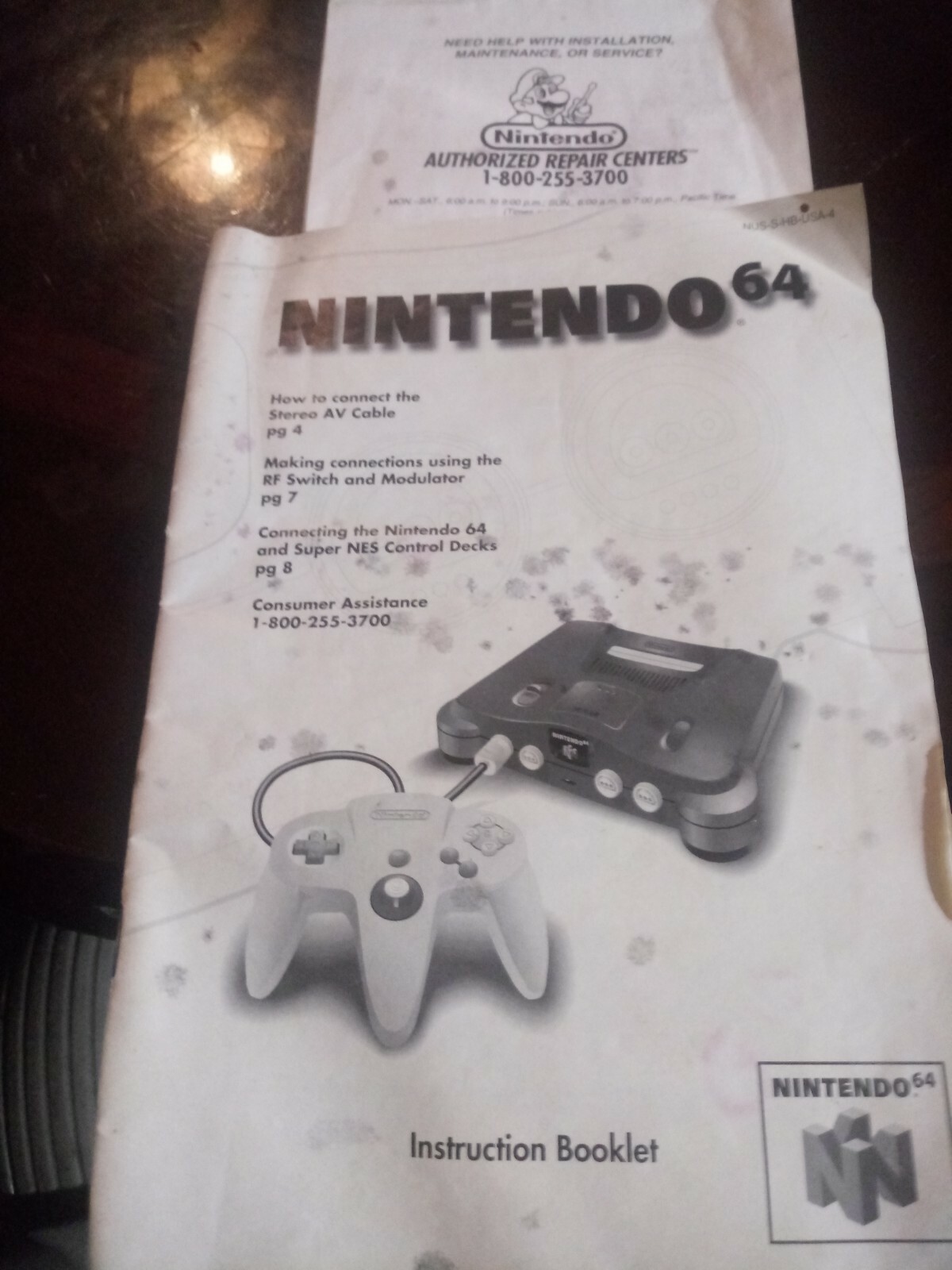 Nintendo N64 Original System Console with “New” ORIGINAL CONTROLLERS