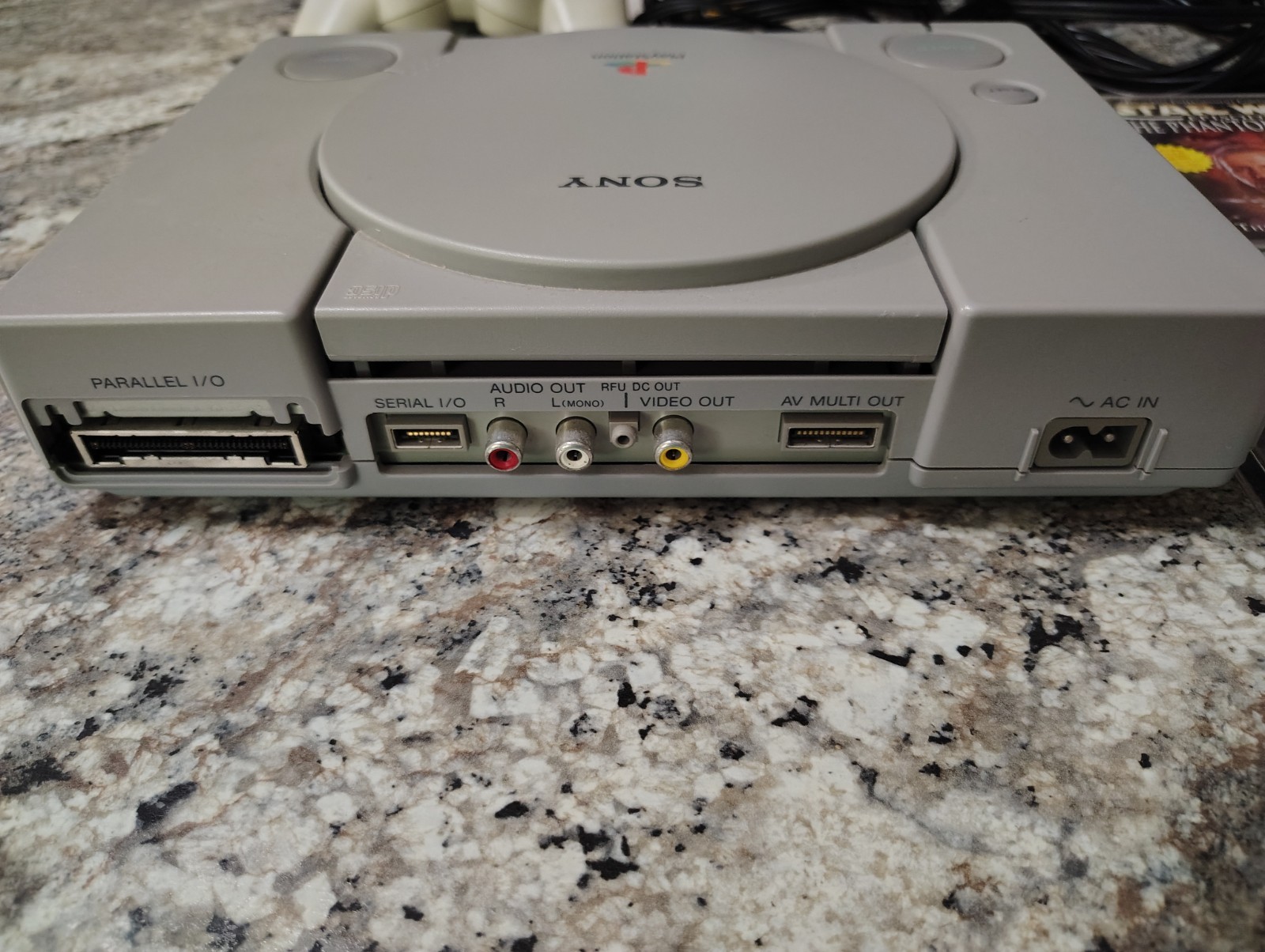 Sony PlayStation PS1 Console Bundle – Controller, Cables & 2 Games