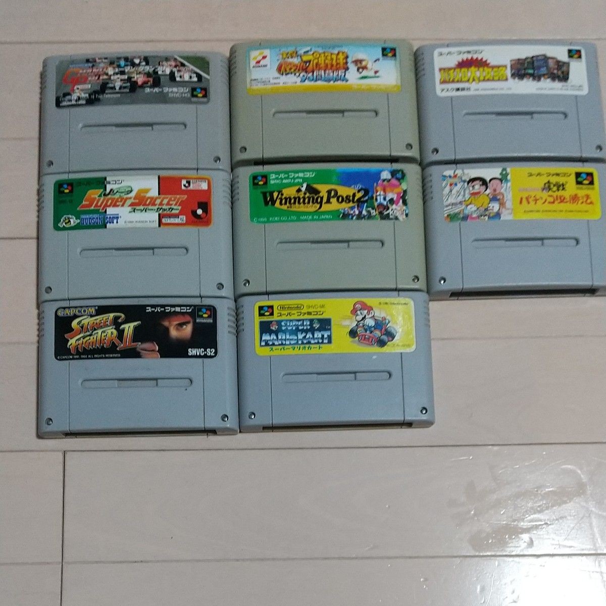 Nintendo Super Famicom Complete Set Tested Working w/ 8 Games Japan SFC