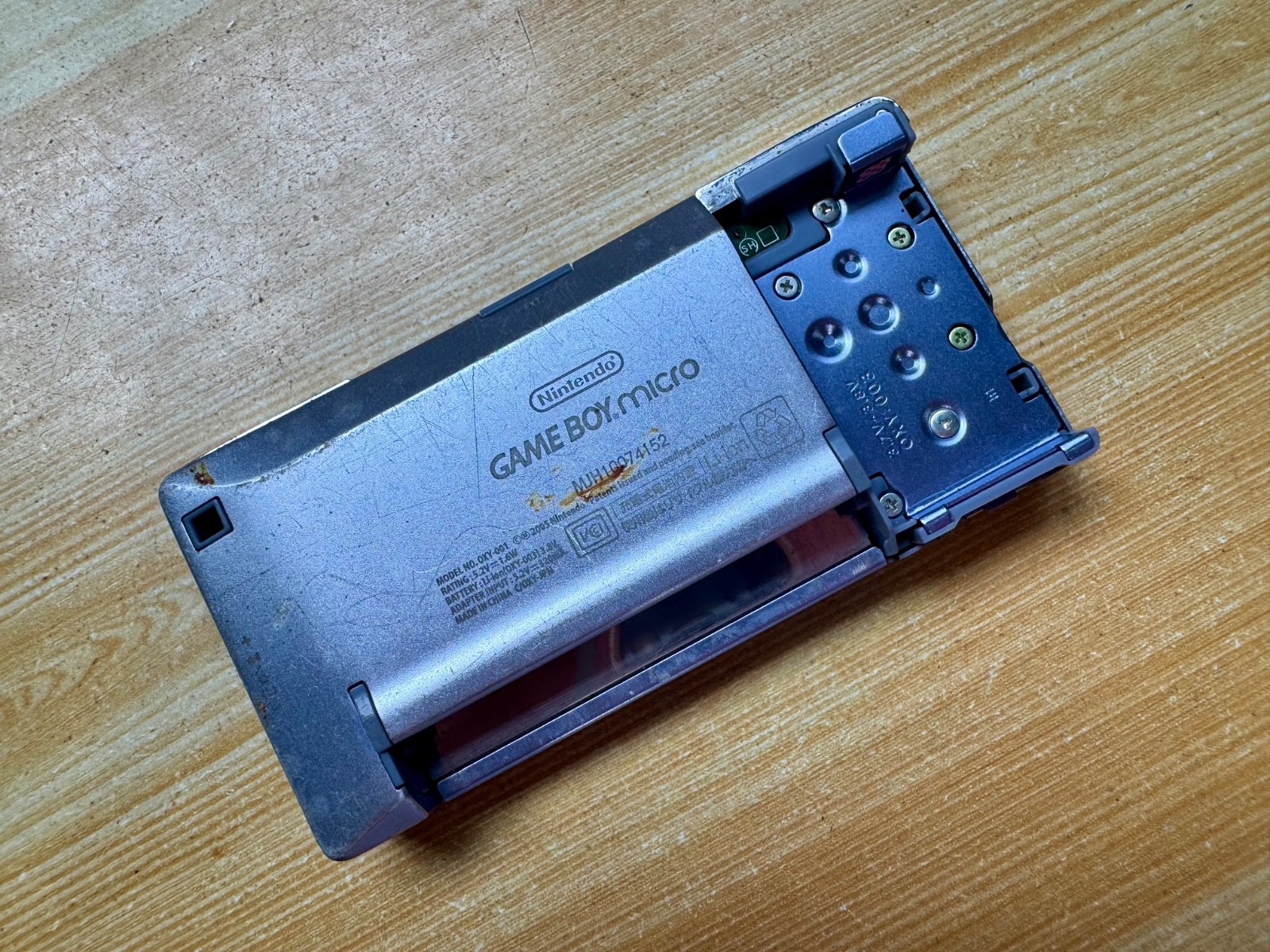 Nintendo Gameboy Micro OXY-001 Pearl Lavender Purple Handheld System Console