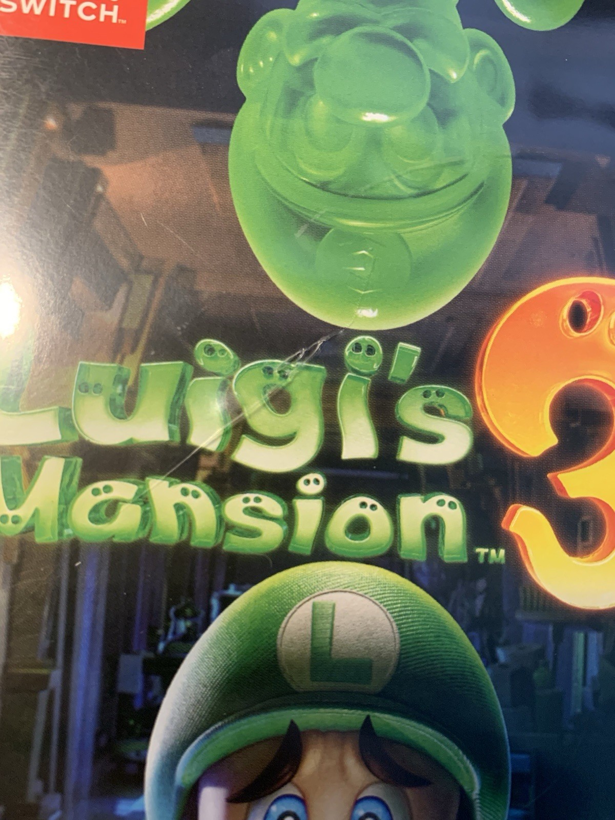 Nintendo Switch 32GB Console + CASE + SD Card + Luigi’s Mansion 3! + Stand!