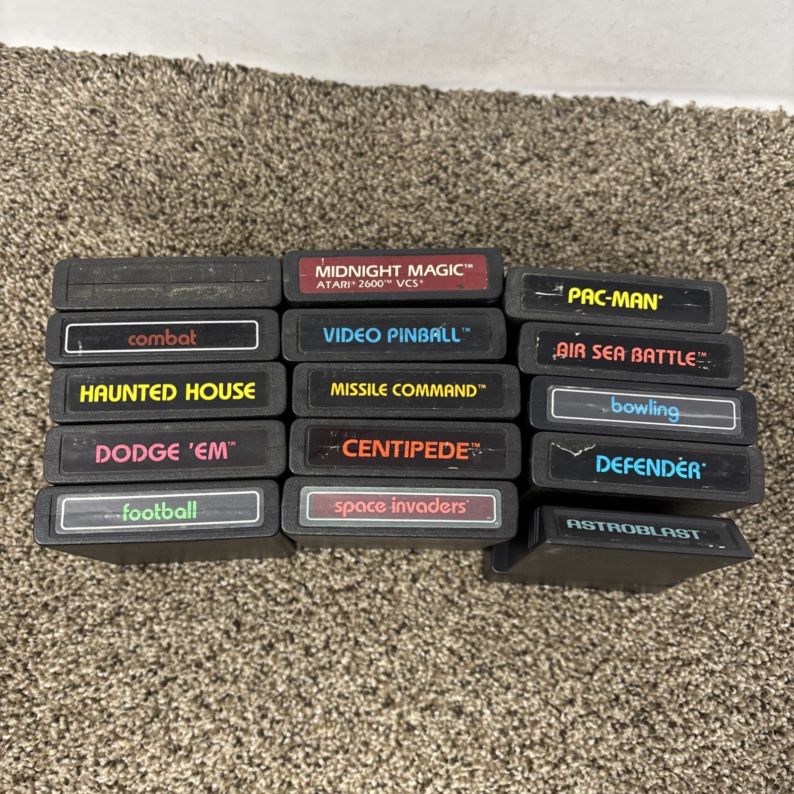 Atari 2600 Junior Jr Console System Bundle 15 Games Joystick Tested Bundle Lot
