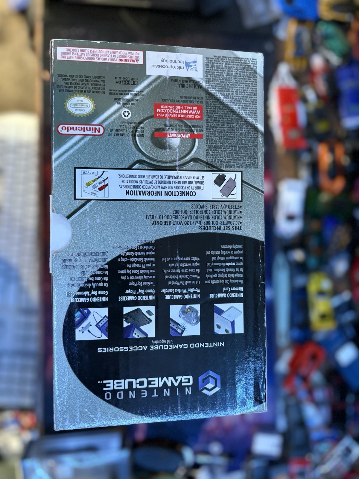 NINTENDO GAMECUBE – LIMITED EDITION PLATINUM W/ BOX & MANUAL BUNDLE