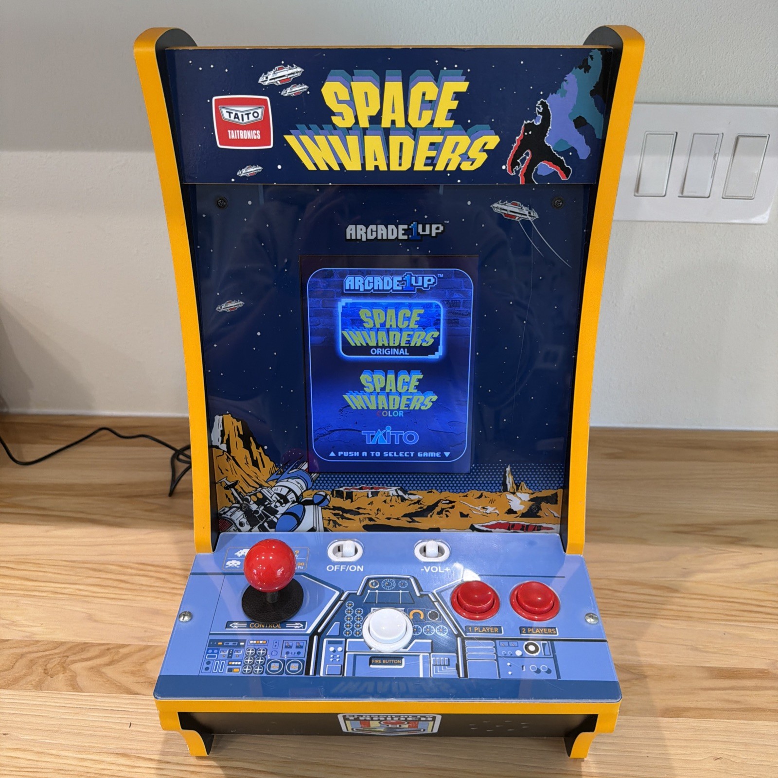 Arcade 1Up Space Invaders Counter-Cade – Tested & Working