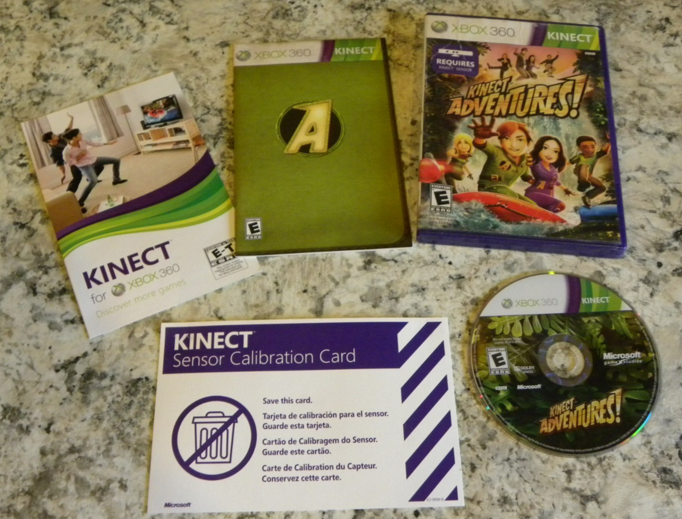 Xbox 360 S Console Bundle w/ Kinect, Controllers, 6 Games, Headset, Wifi Tested