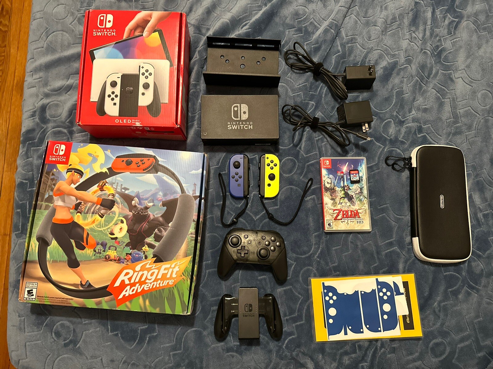 Nintendo Switch OLED Bundle Console Games & More! Adult Owned! Excellent!